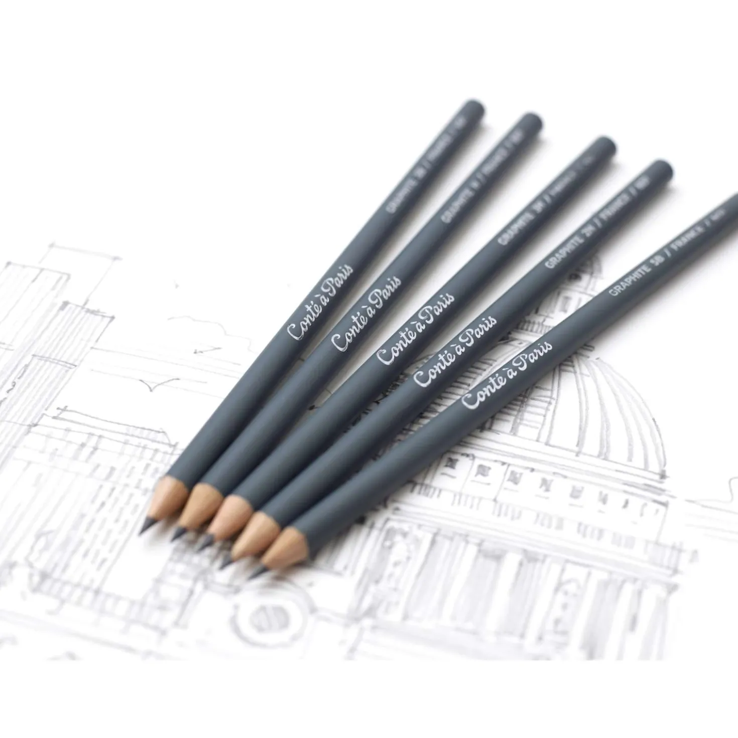 Conté à Paris™ Grafitstift Set, 12 teilig