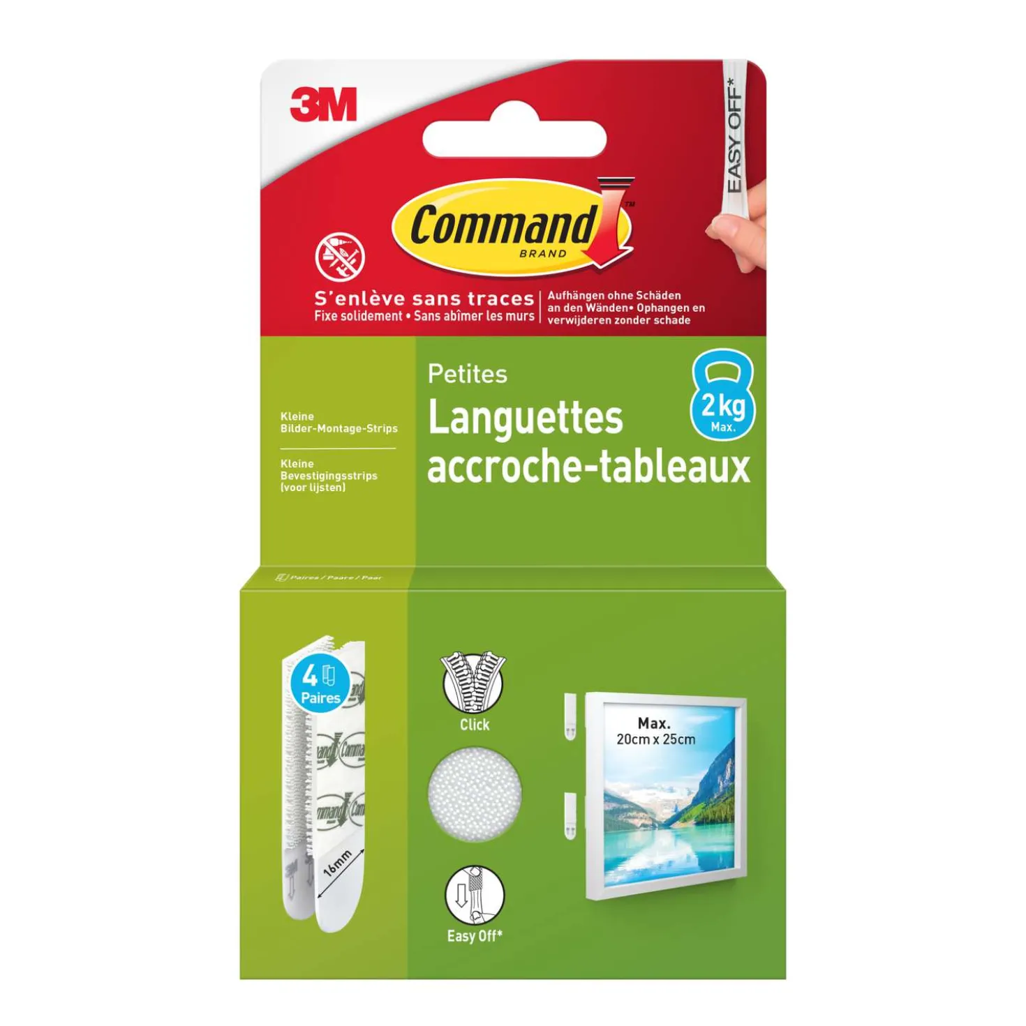 3M Command™ Bilder-Montagestreifen,je 4 Paare