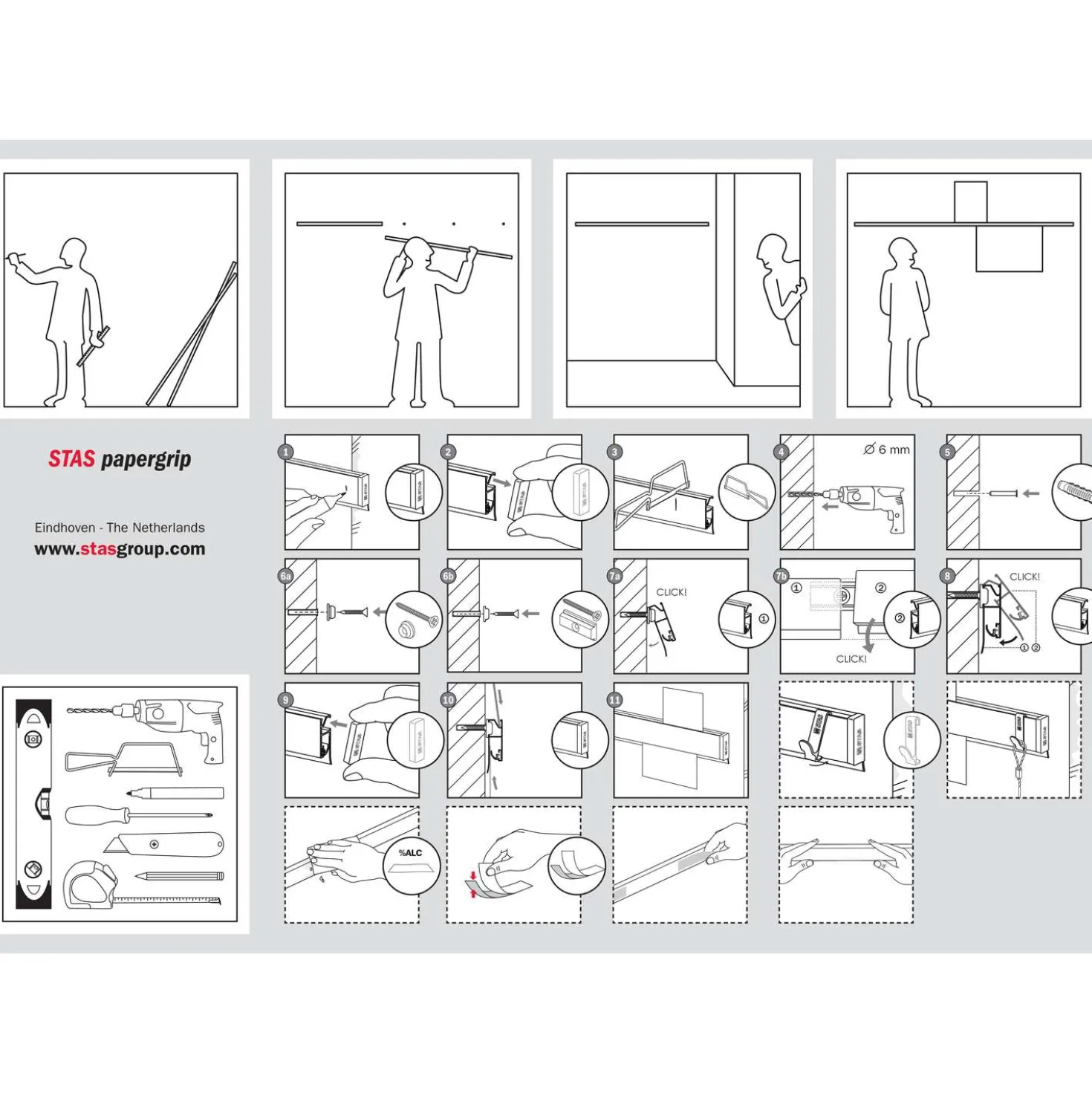 STAS Papergrip Bilderschiene