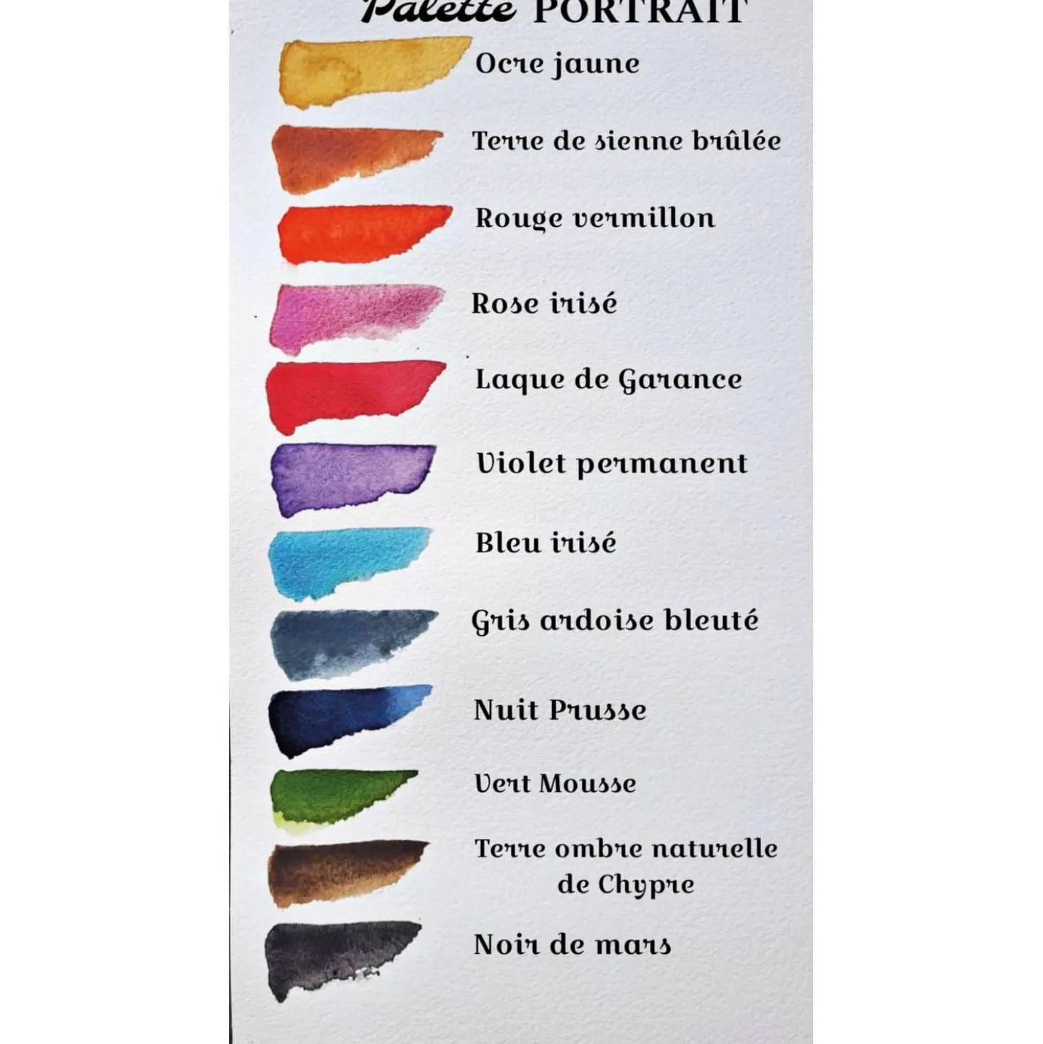 Aquarelle de Provence® extrafeine Aquarellfarben 12er-Set, "Porträt"