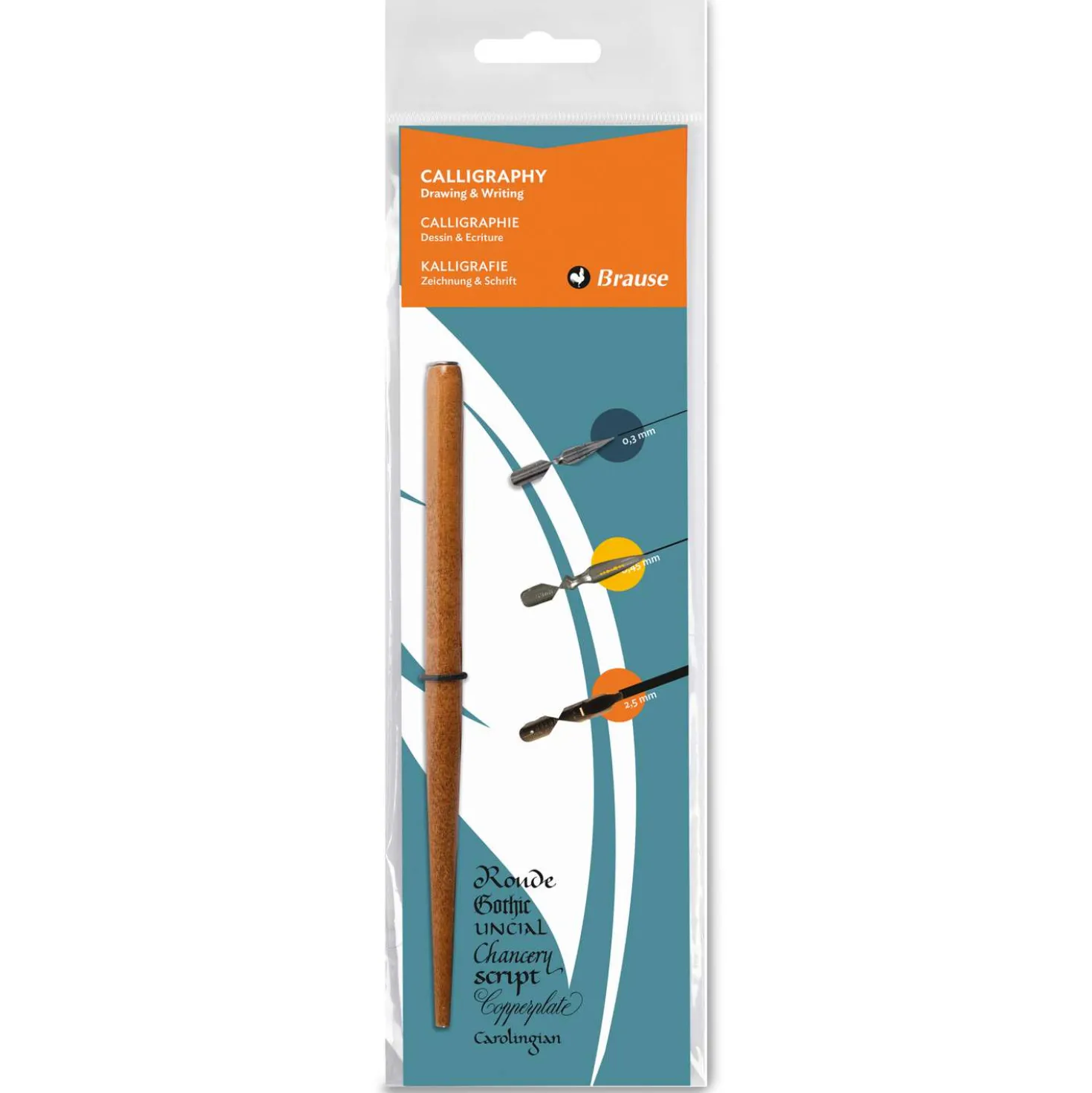 Brause „Kalligrafie, Schreiben, Zeichnen“-Set