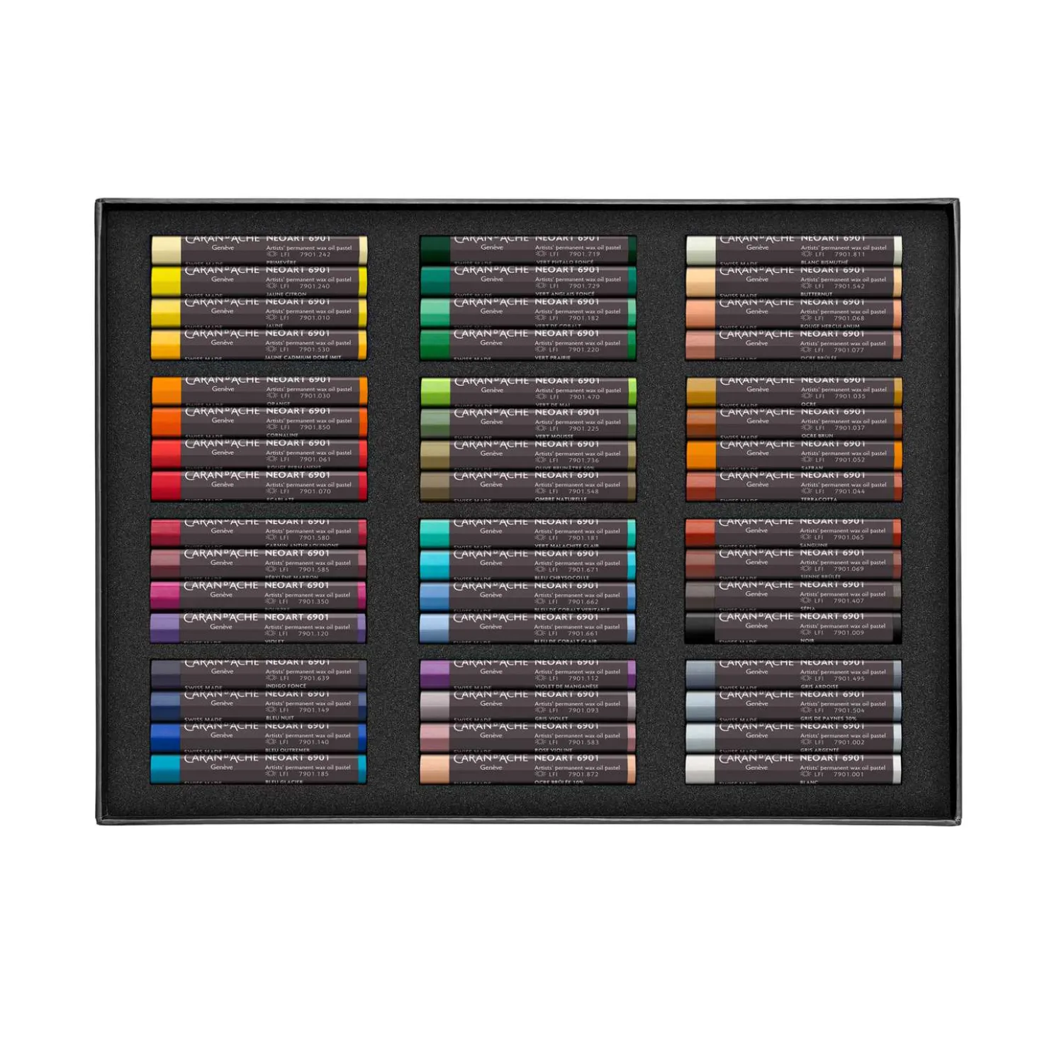 CARAN d'ACHE® NEOART™ 6901 wasserfeste Wachs- und Ölpastellkreiden-Sets