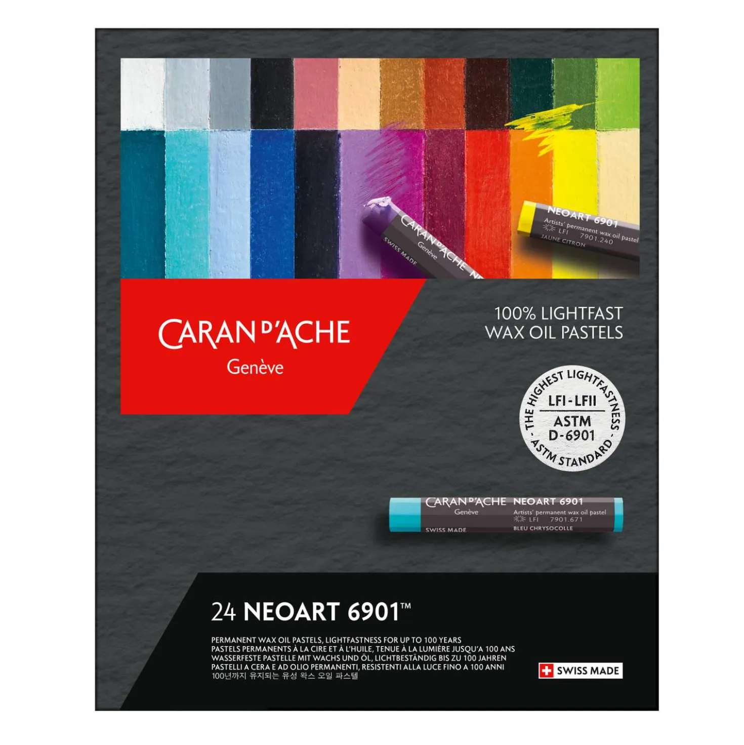 CARAN d'ACHE® NEOART™ 6901 wasserfeste Wachs- und Ölpastellkreiden-Sets