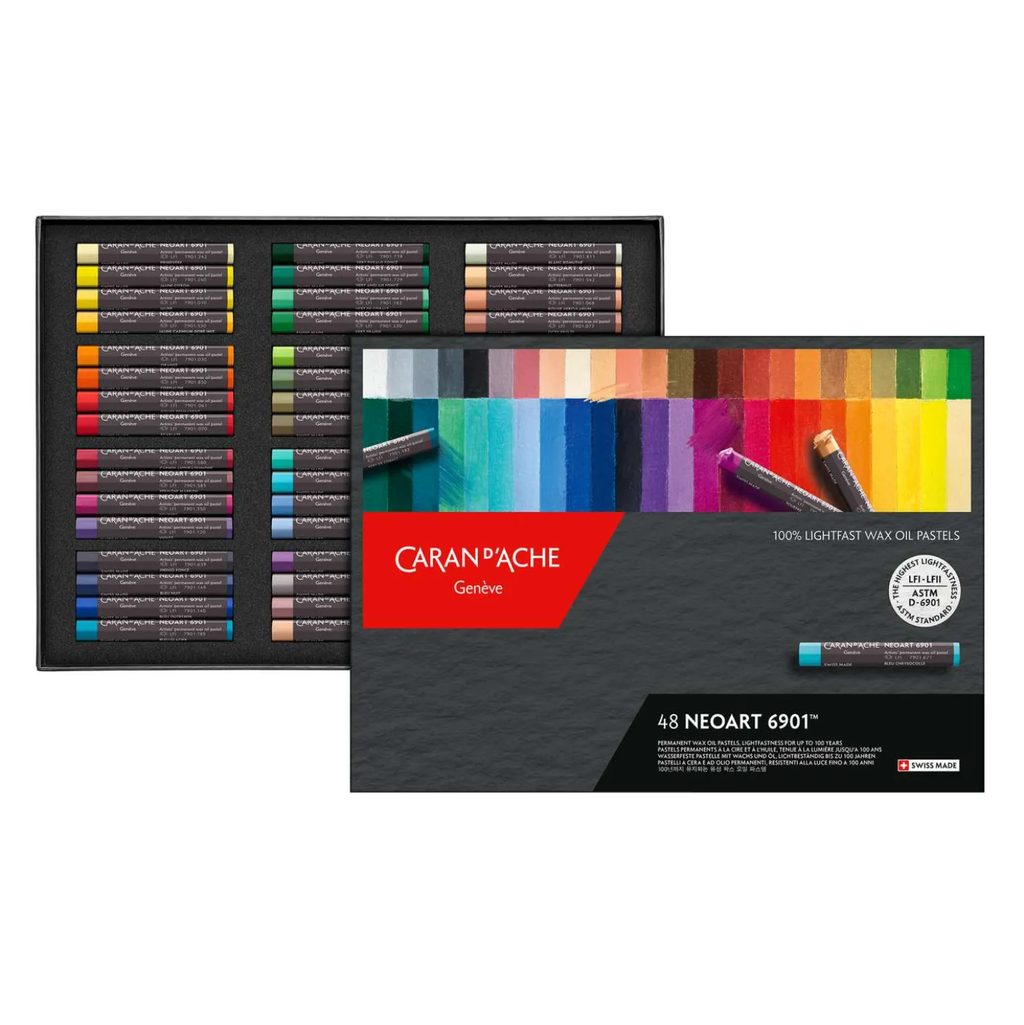 CARAN d'ACHE® NEOART™ 6901 wasserfeste Wachs- und Ölpastellkreiden-Sets