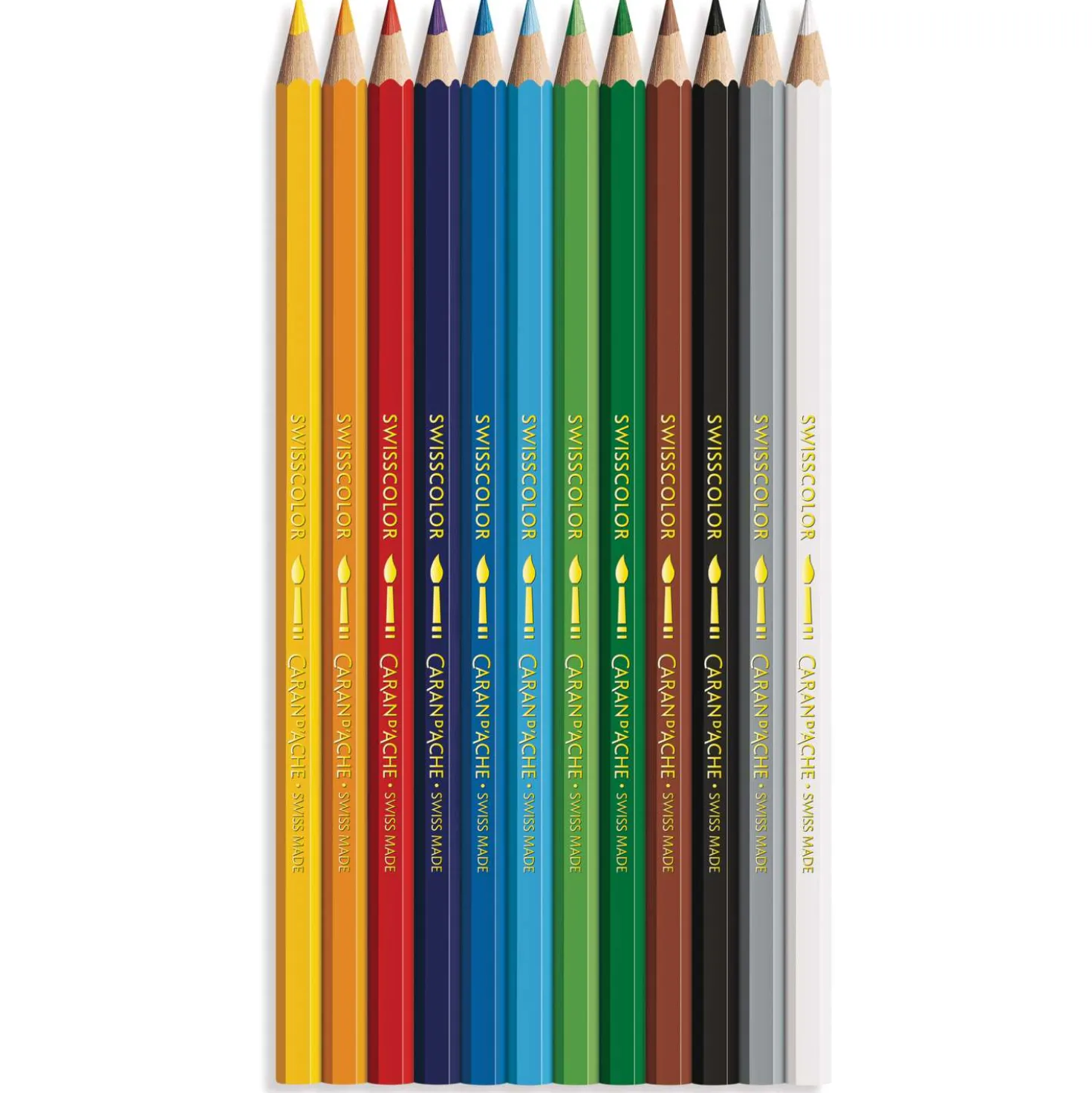 CARAN D'ACHE® Swisscolor wasservermalbare Farbstifte, Karton-Etuis