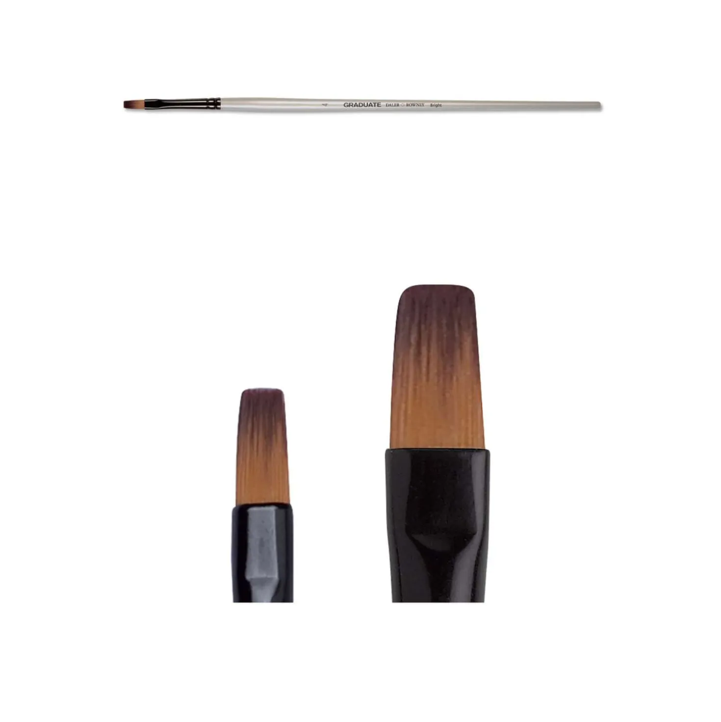 DALER-ROWNEY Graduate Synthetikpinsel LH, flach und kurz
