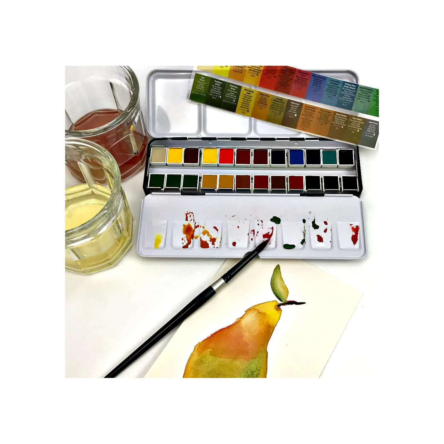 DANIEL SMITH Aquarell-Sets, halbe Näpfchen