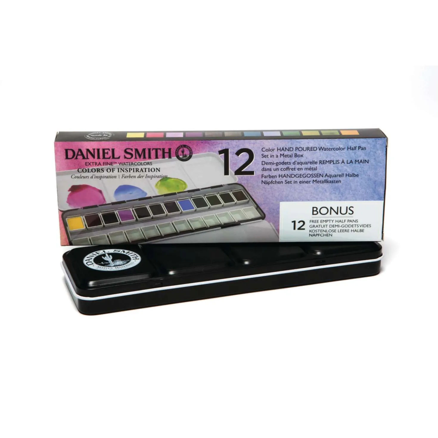 DANIEL SMITH Colors of Inspiration Aquarell-Set, 12 halbe Näpfchen