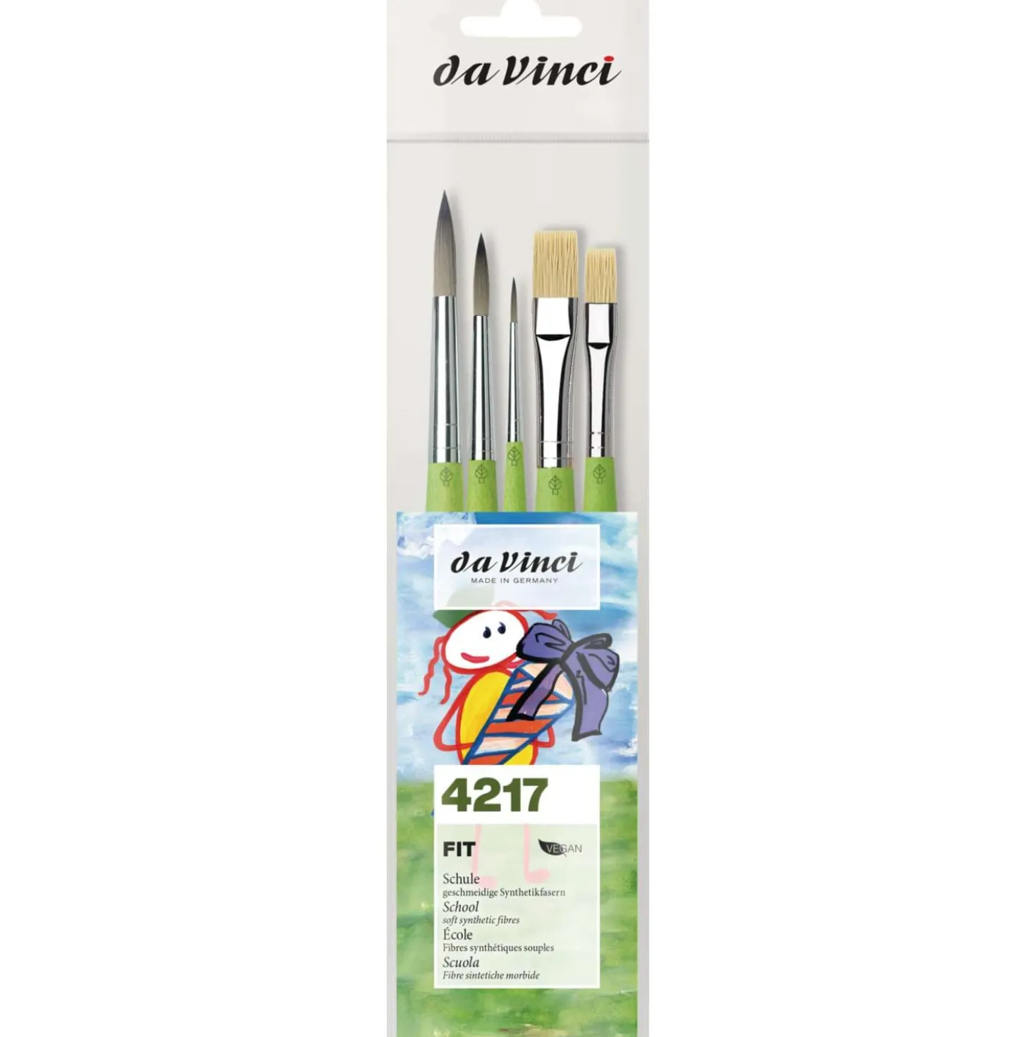 da Vinci FIT SYNTHETICS & SYNTHETICS BRISTLE Set, Serie 4217