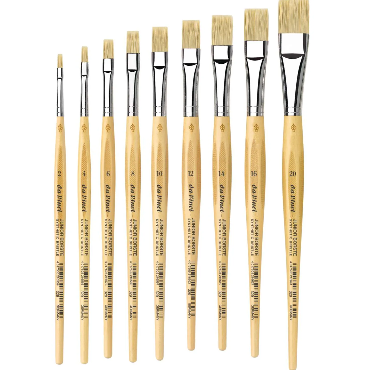 da Vinci JUNIOR BORSTE SYNTHETIK flach, Serie 329