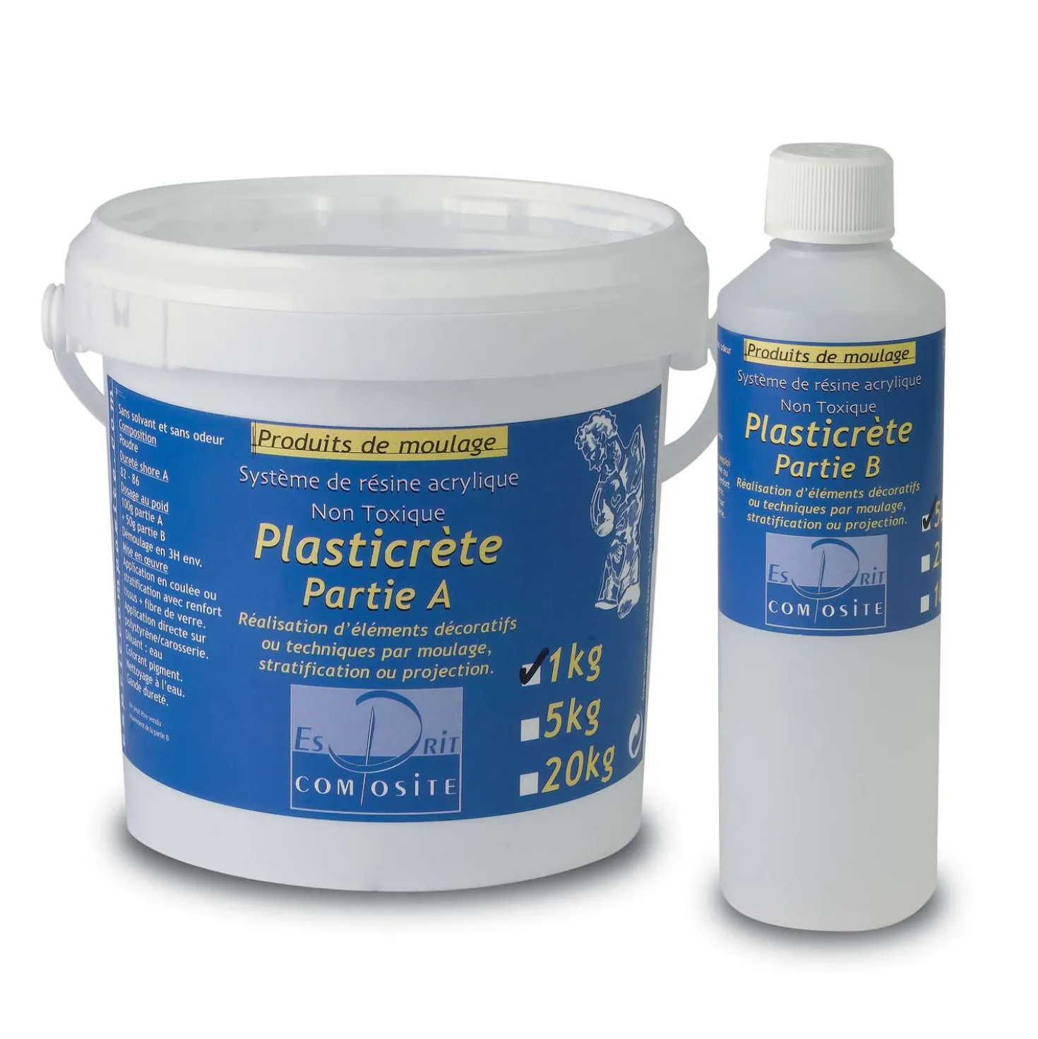 ESPRIT COMPOSITE Plasticrete (nicht toxisch) Acrylharz auf Wasserbasis