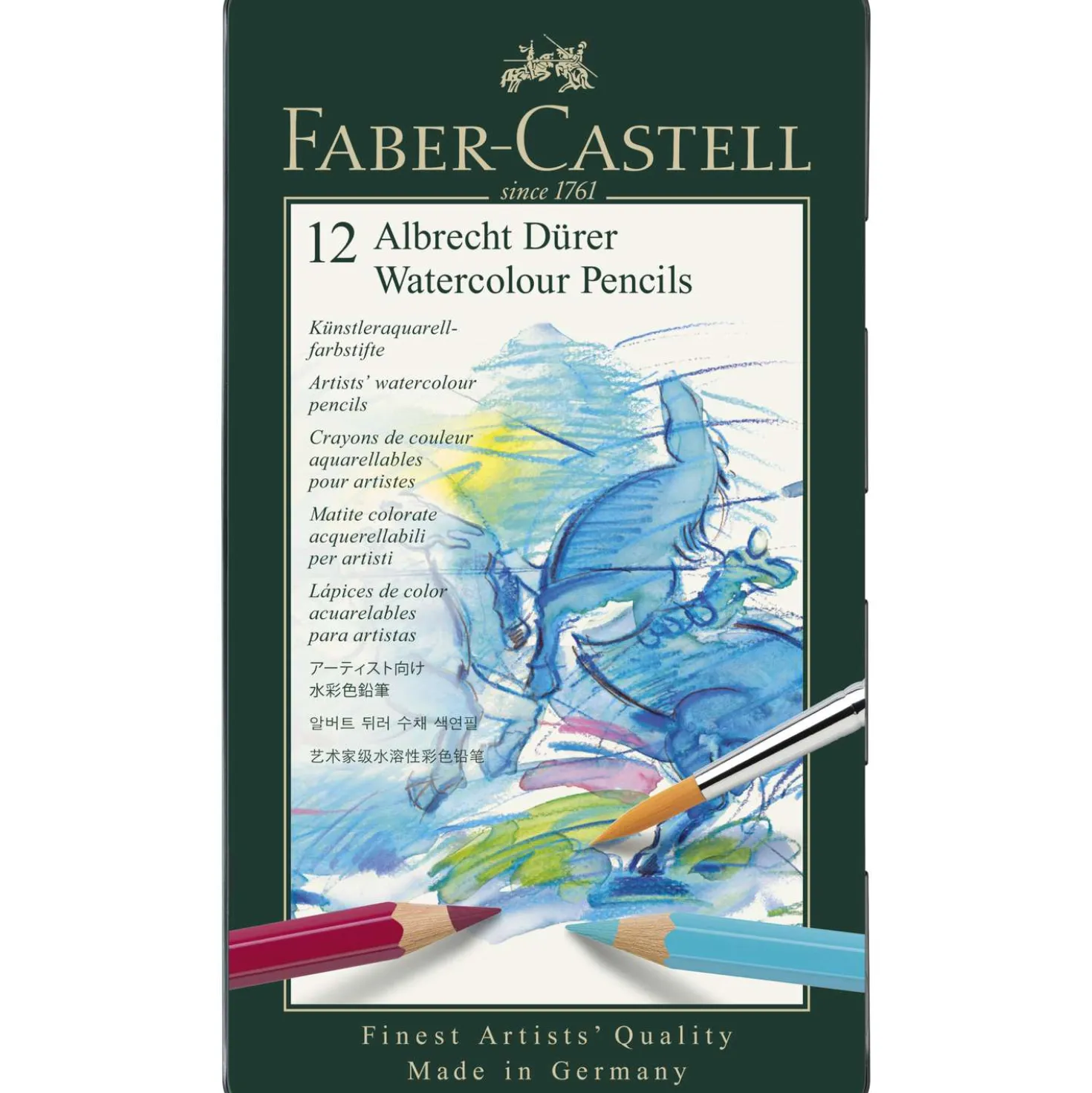 FABER-CASTELL Albrecht Dürer Aquarellstift-Sets im Metall-Etui