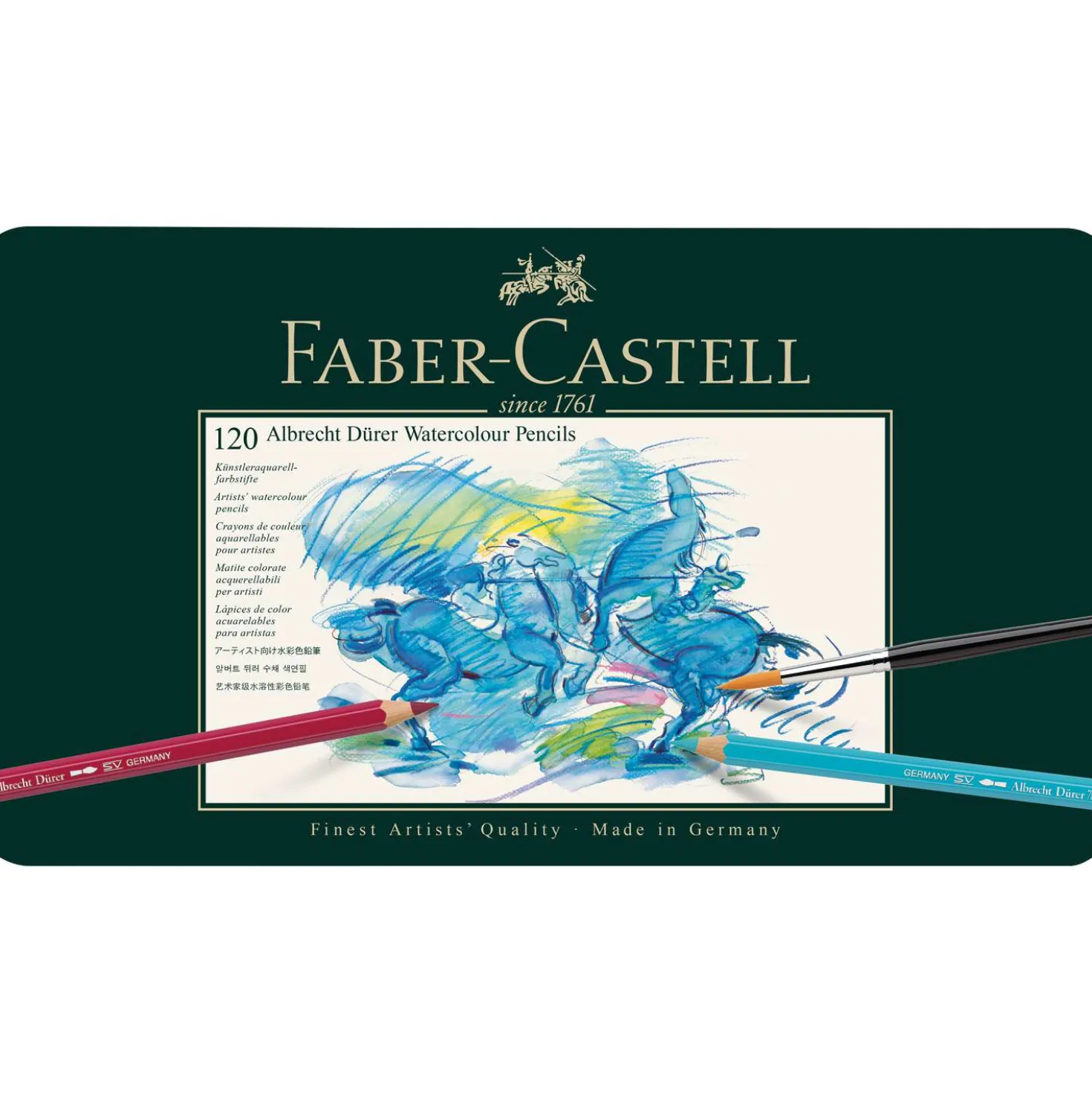 FABER-CASTELL Albrecht Dürer Aquarellstift-Sets im Metall-Etui