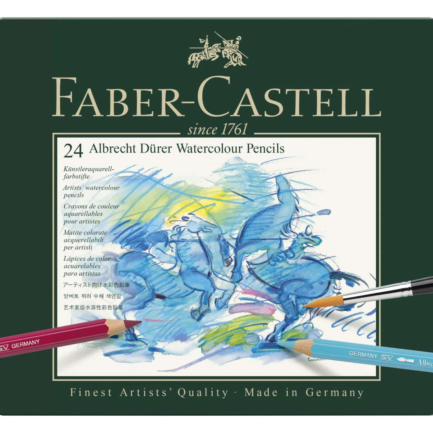 FABER-CASTELL Albrecht Dürer Aquarellstift-Sets im Metall-Etui