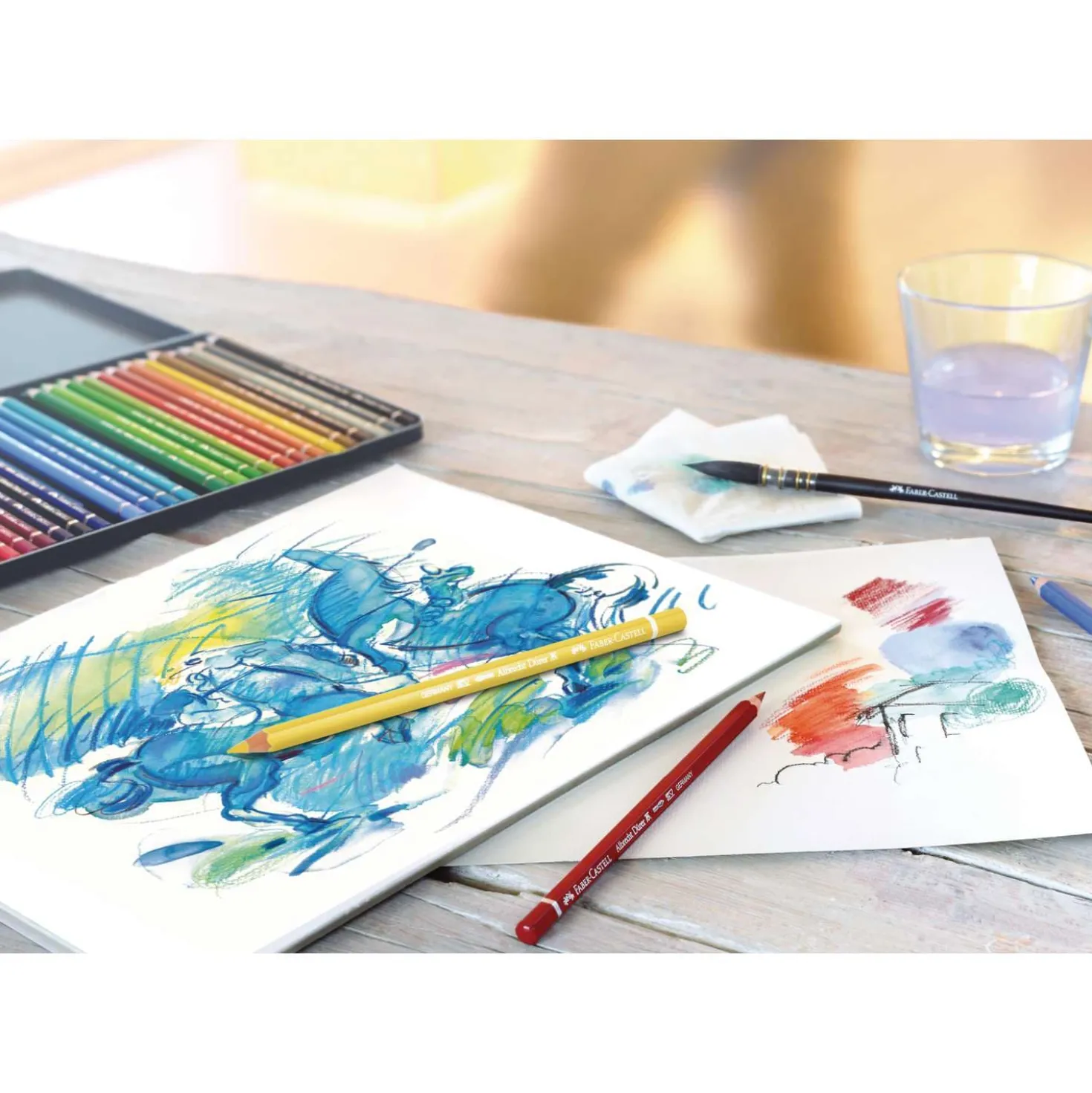 FABER-CASTELL Albrecht Dürer Aquarellstift-Sets im Metall-Etui