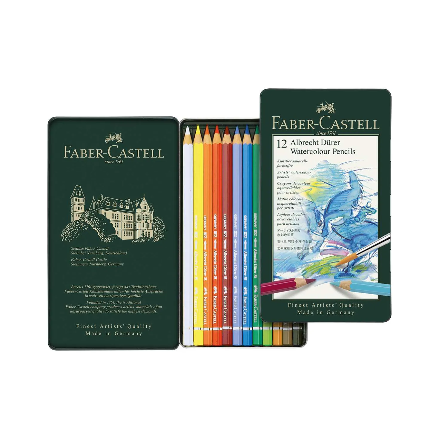 FABER-CASTELL Albrecht Dürer Aquarellstift-Sets im Metall-Etui