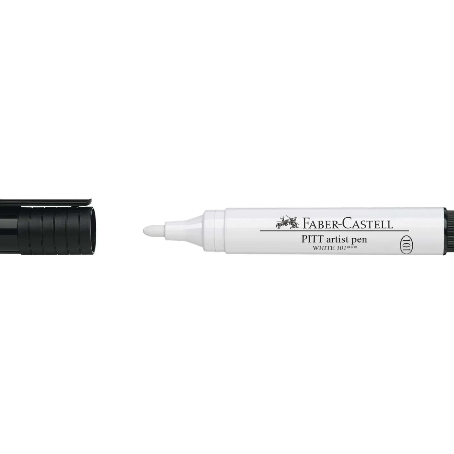 FABER-CASTELL Pitt® artist pen Tuschestift weiß, einzeln