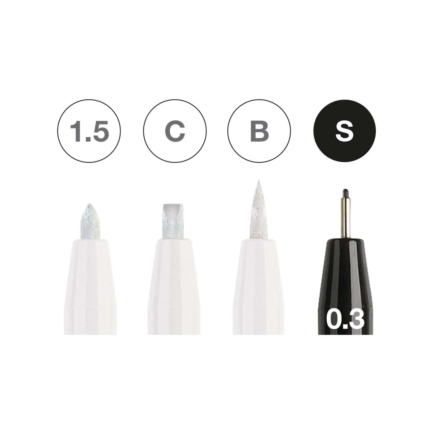 FABER-CASTELL PITT Artist Pen Black & White-Set