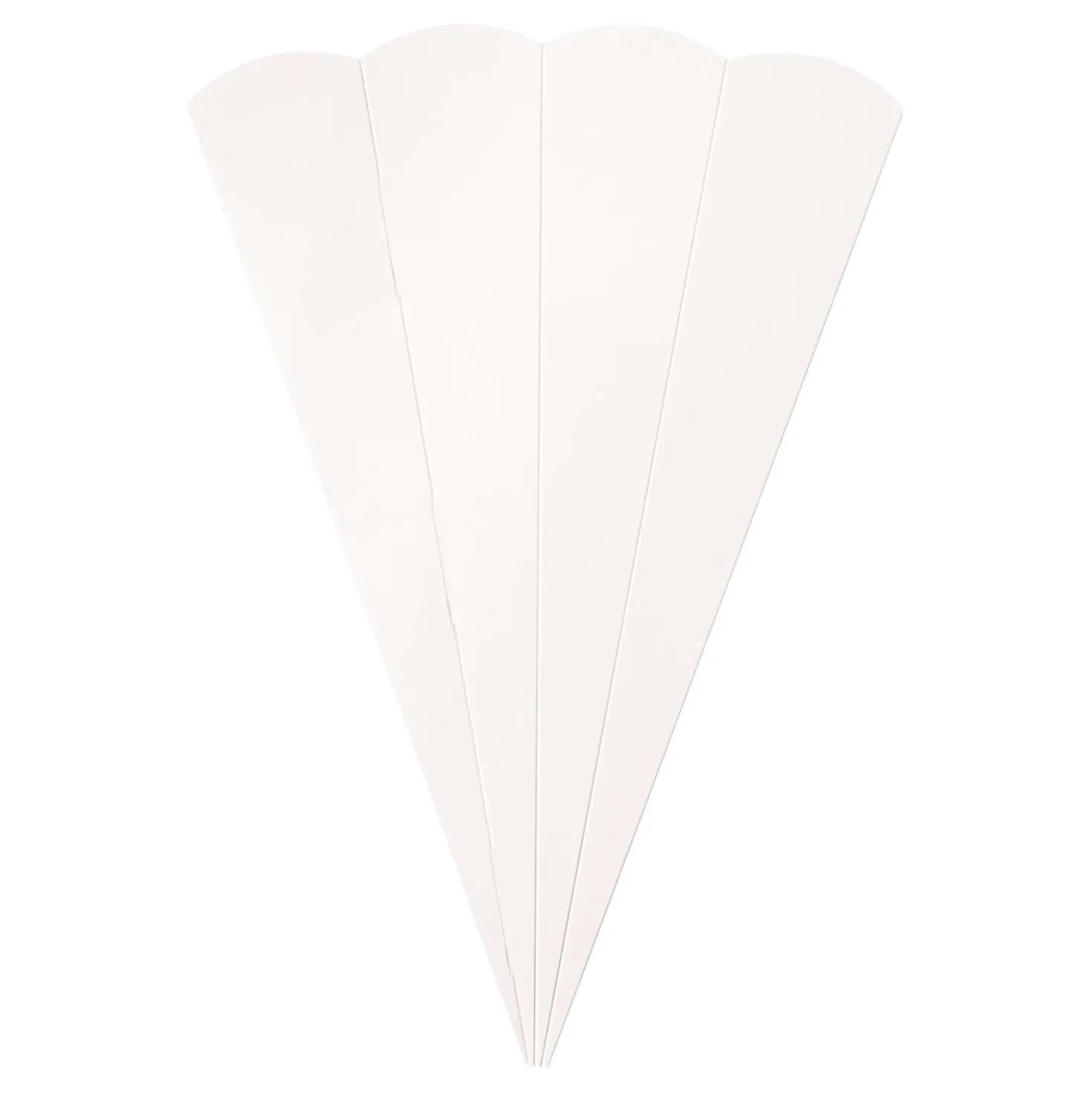 folia® Schultüten-Rohlinge 5 Stück, weiß