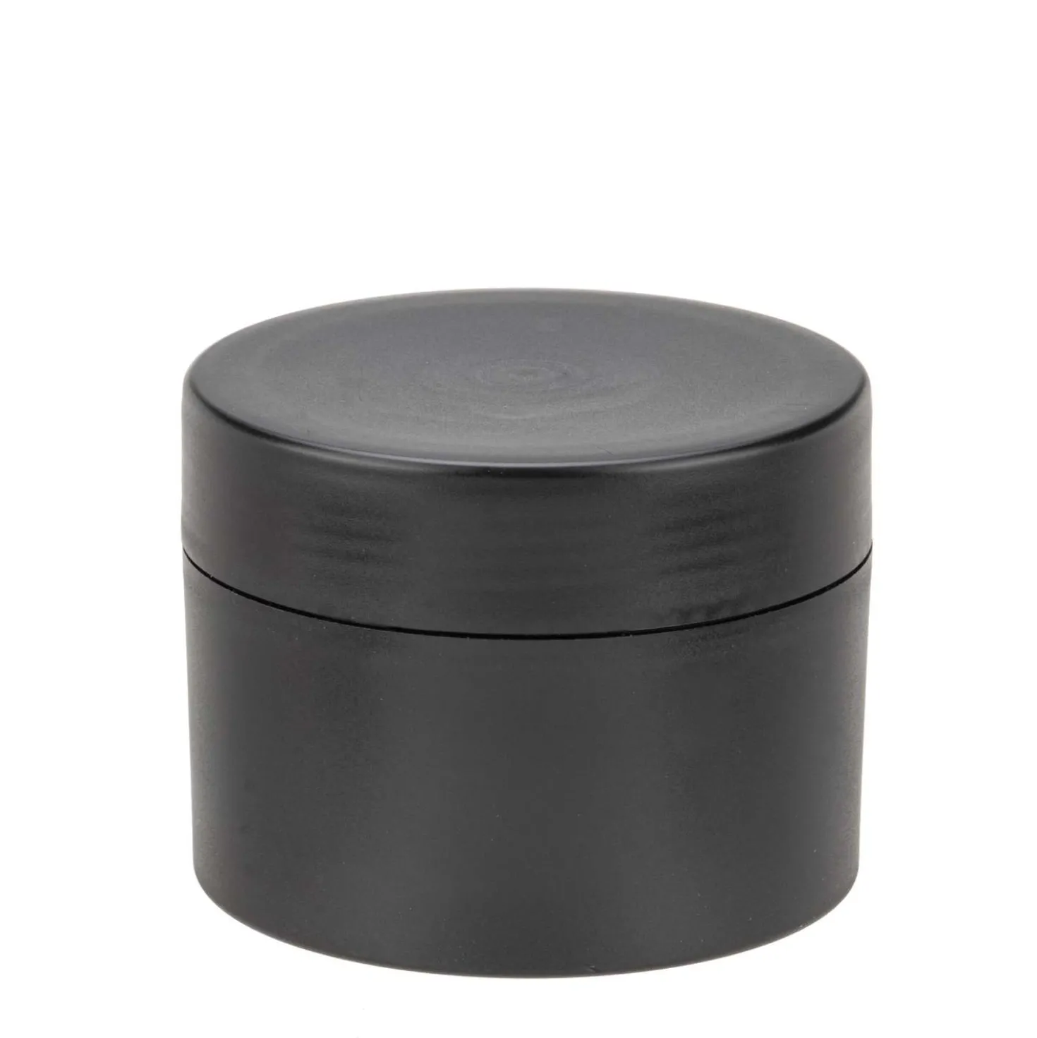 GLOREX leere Creme-Dose schwarz doppelwandig