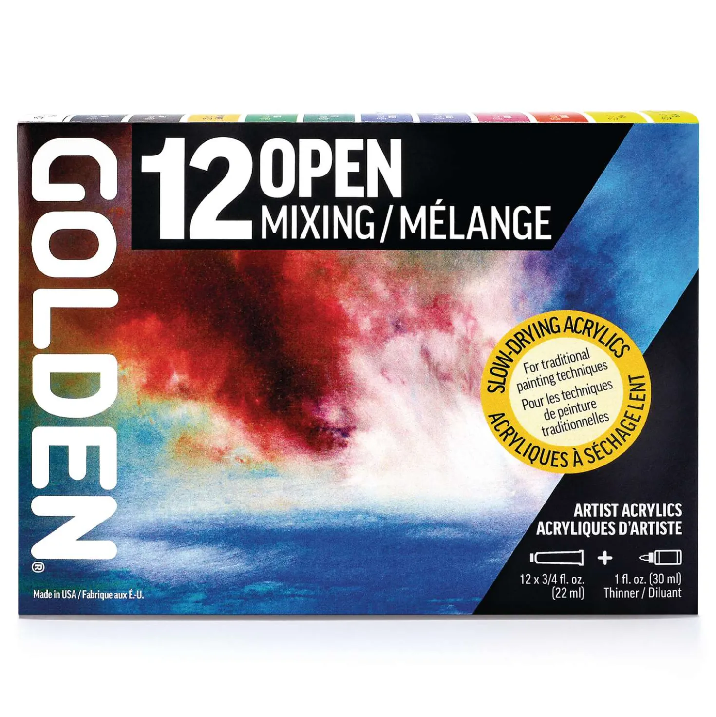GOLDEN OPEN Acrylfarben Mixing-Set
