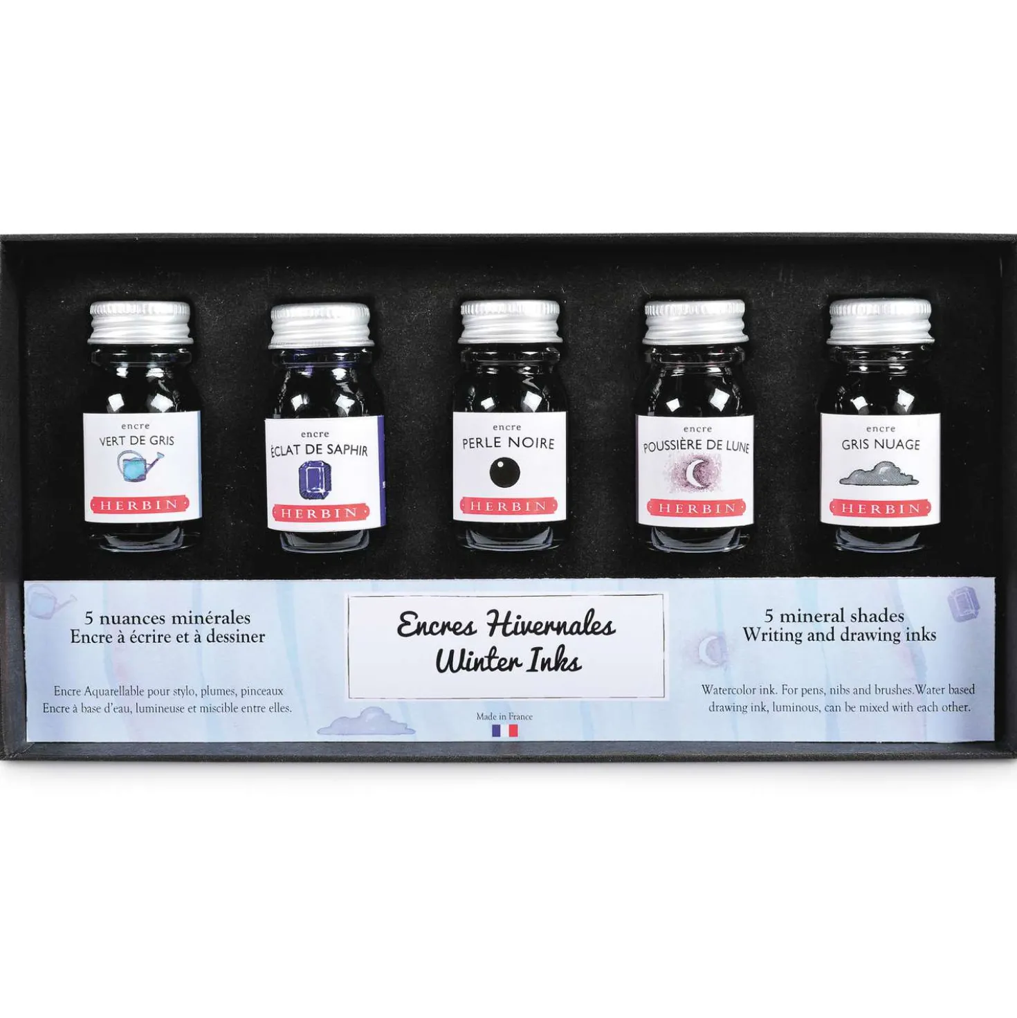 HERBIN Kalligraphie- und Zeichentusche Jahreszeiten-Sets