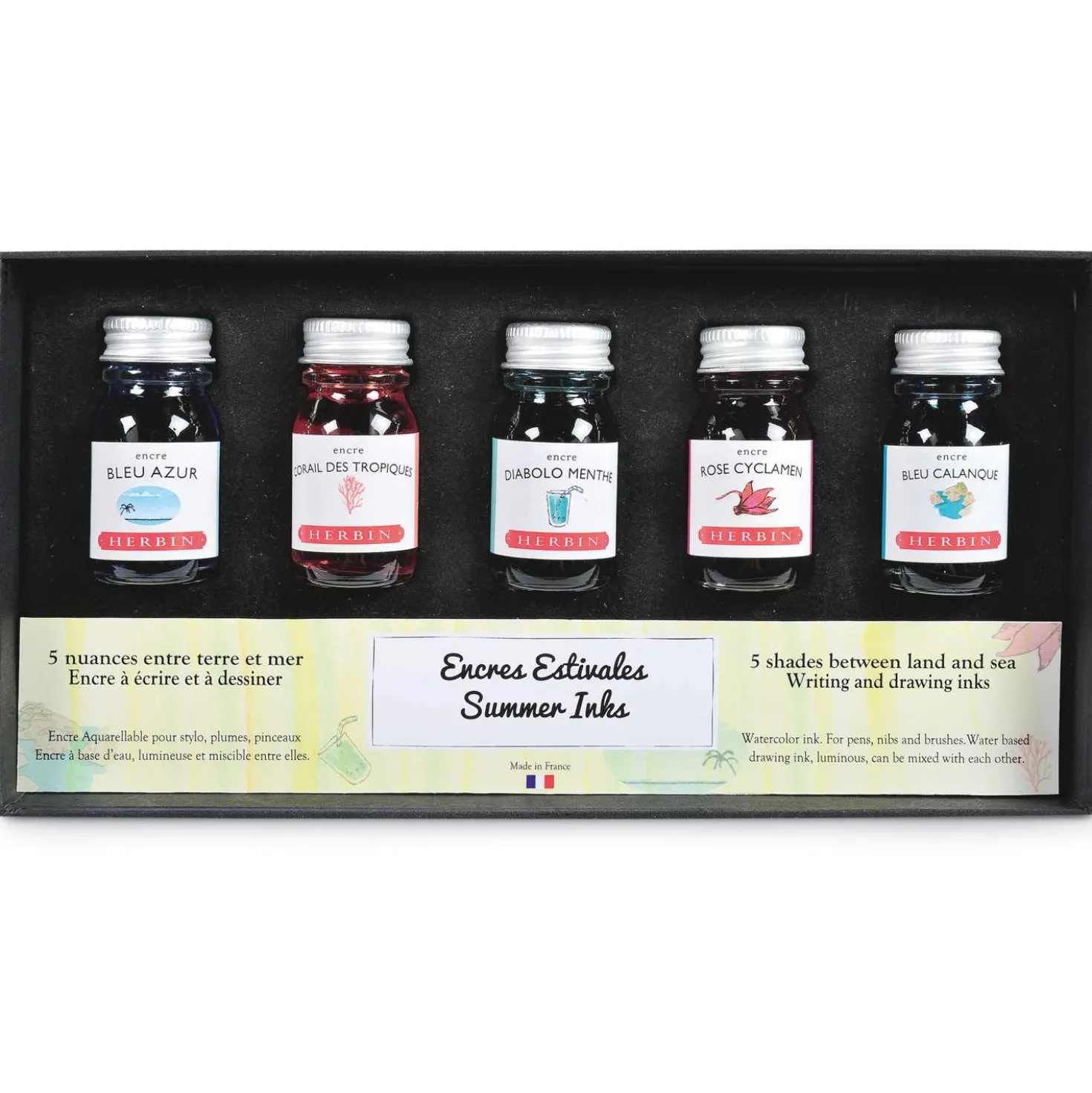 HERBIN Kalligraphie- und Zeichentusche Jahreszeiten-Sets