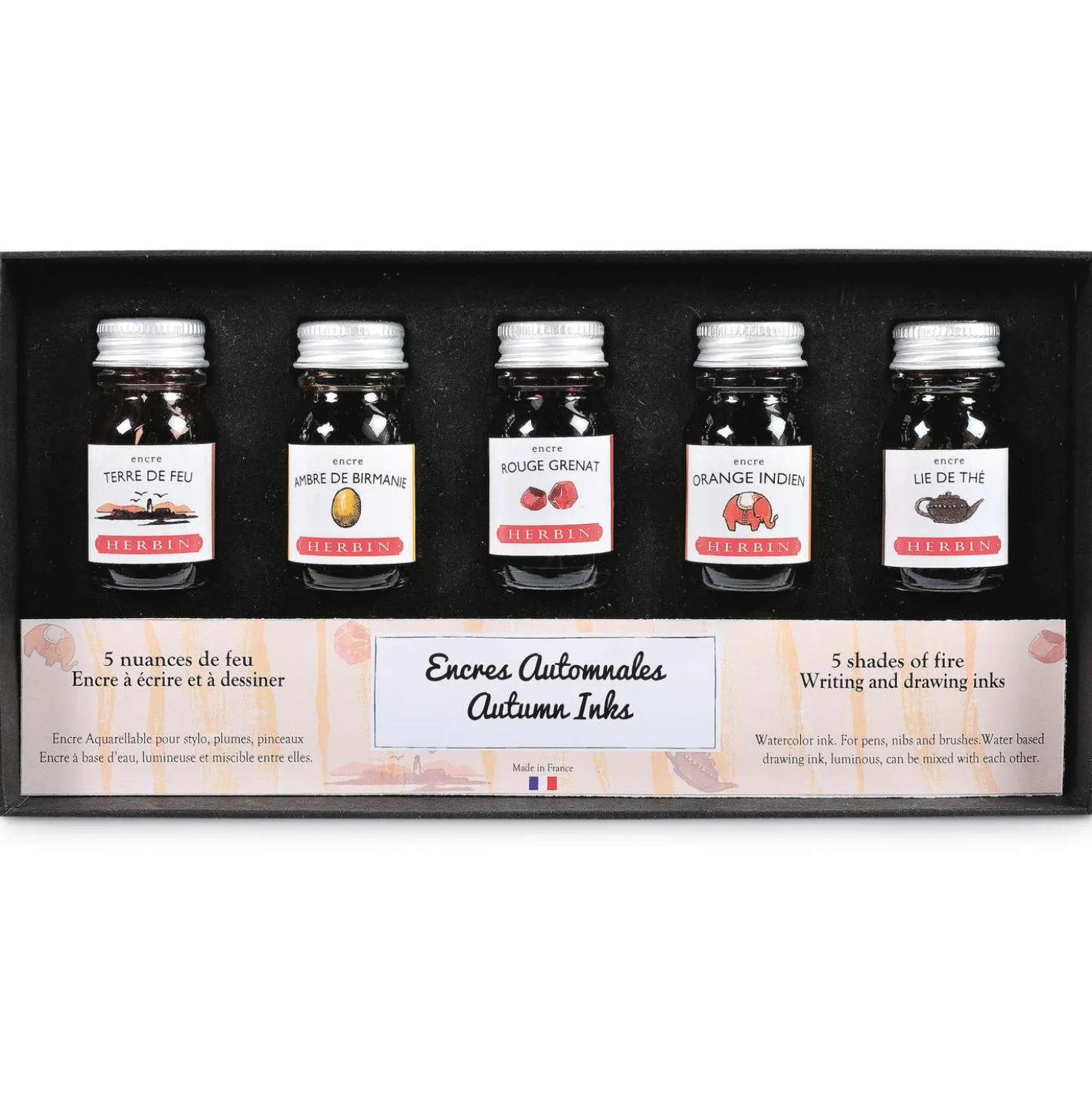 HERBIN Kalligraphie- und Zeichentusche Jahreszeiten-Sets