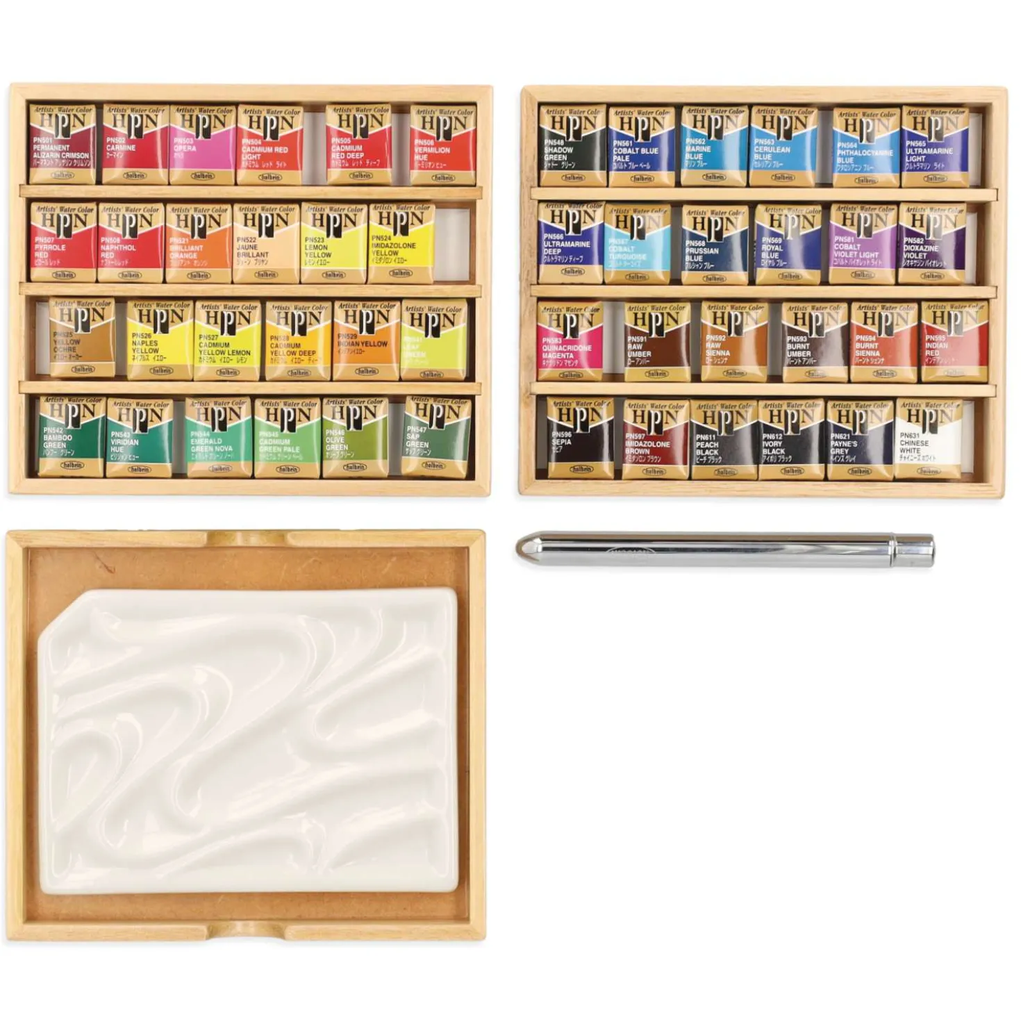 HOLBEIN Künstler-Aquarellfarbe, 48 + 1 Geschenkbox