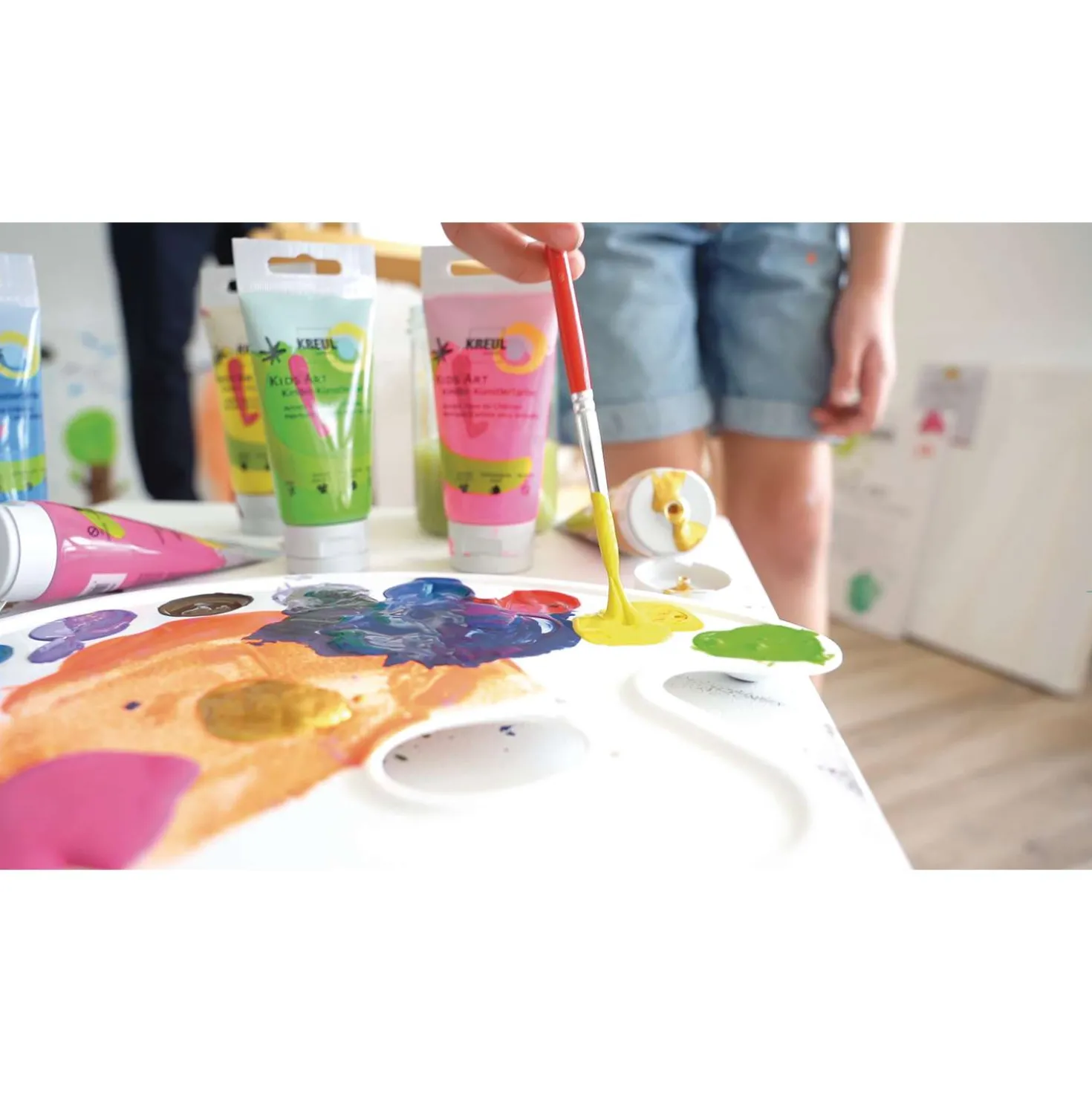KREUL KIDS ART Kinder-Künstlerfarbe, 8er-Set
