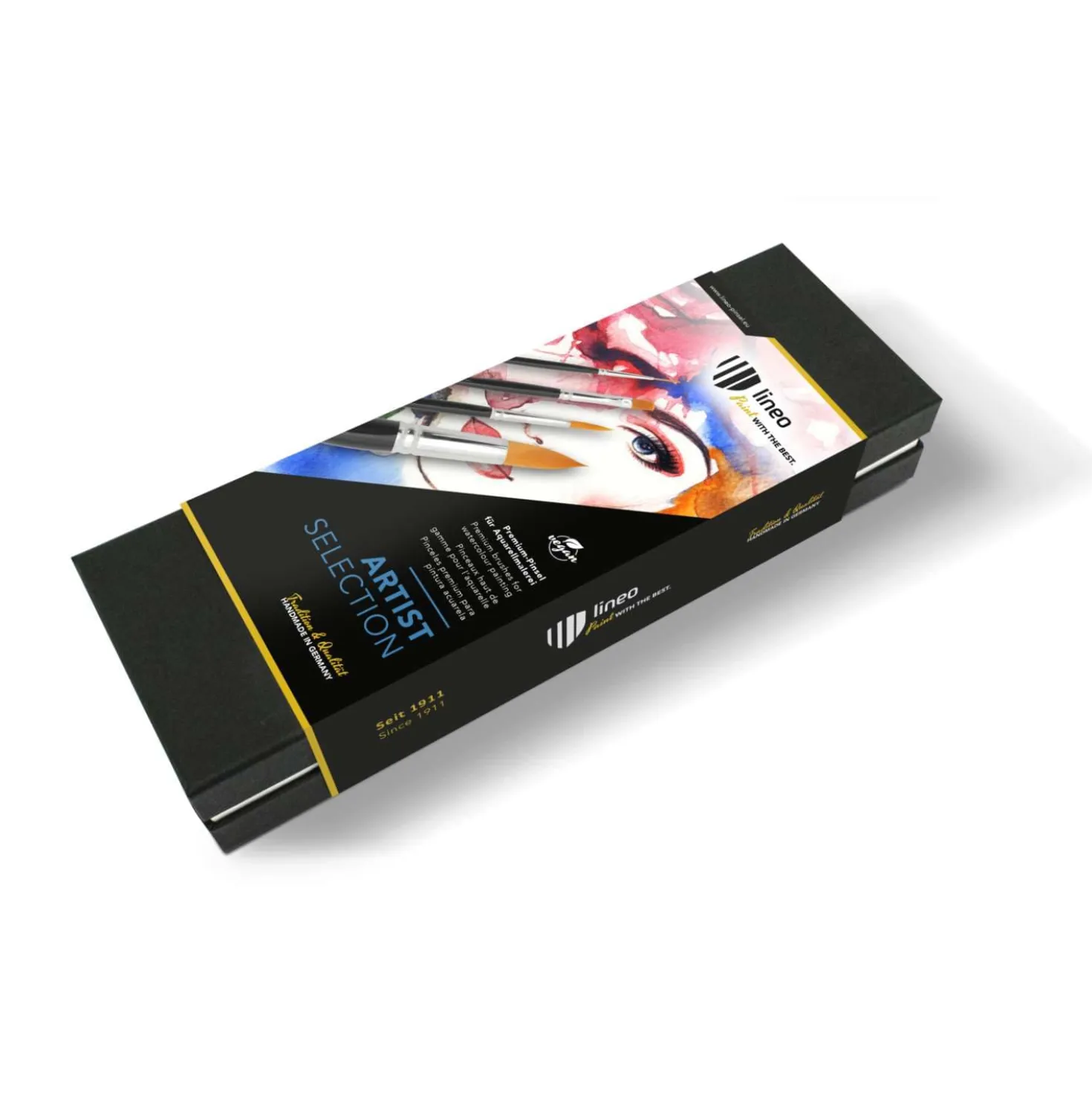 lineo Geschenkset Aquarellpinsel 2, Toray-Synthetik