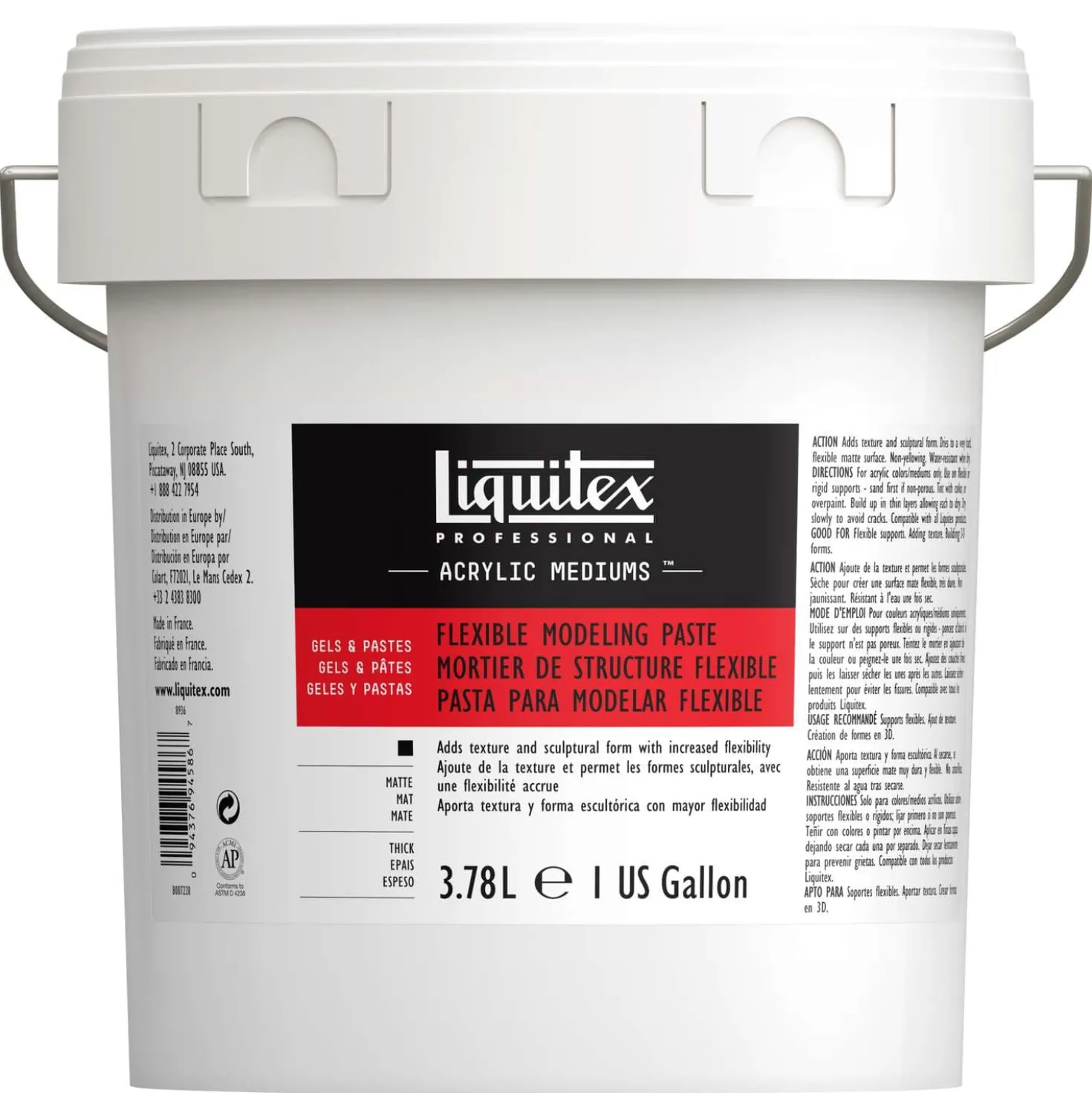 Liquitex® Flexible Modellierpaste, 3,78 L