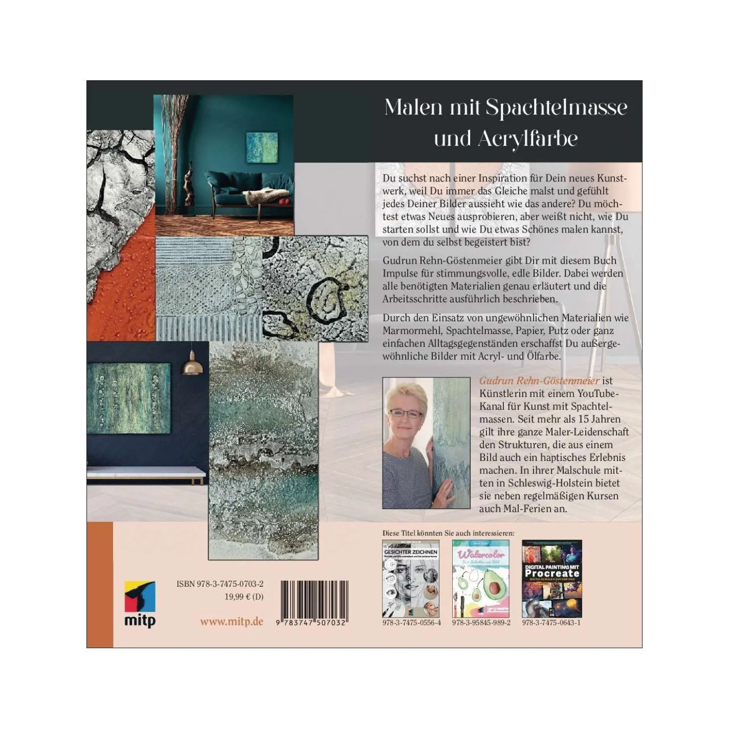 Malen mit Spachtelmasse und Acrylfarbe