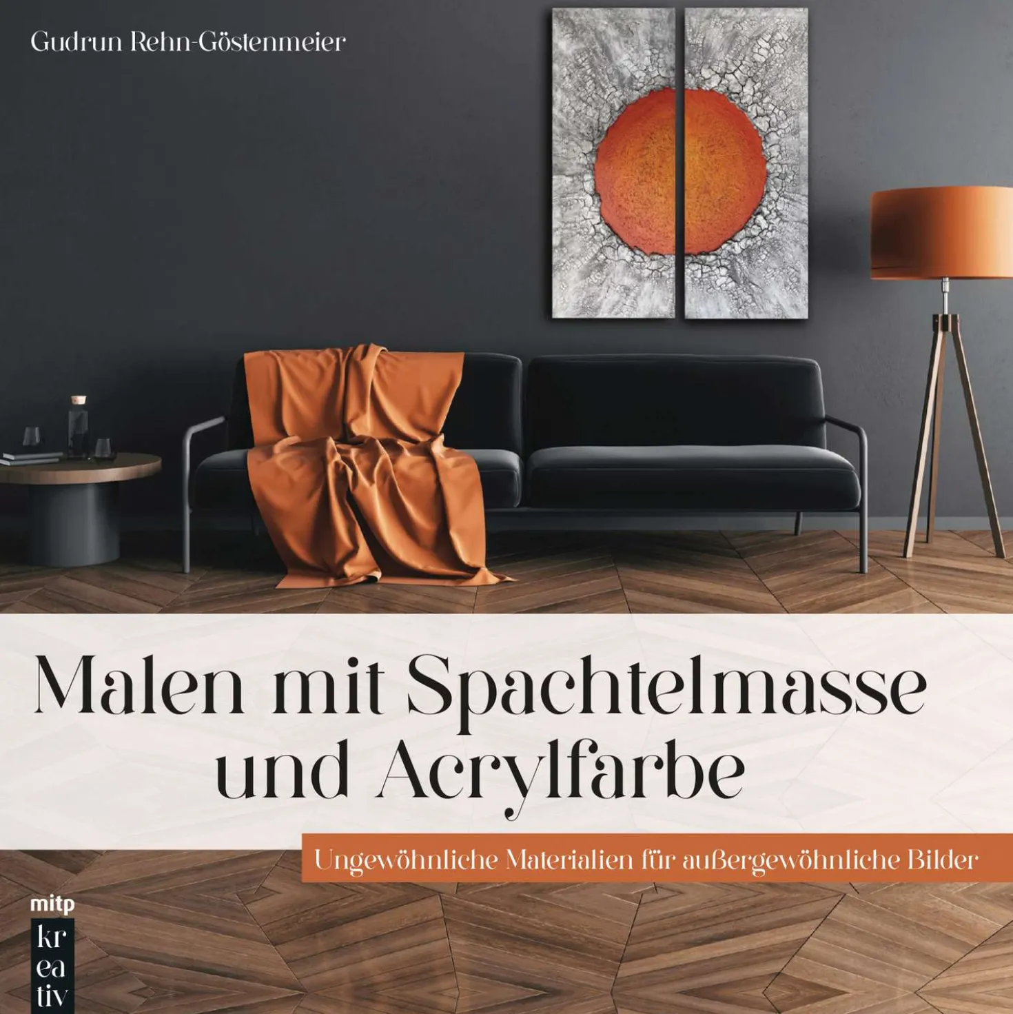 Malen mit Spachtelmasse und Acrylfarbe