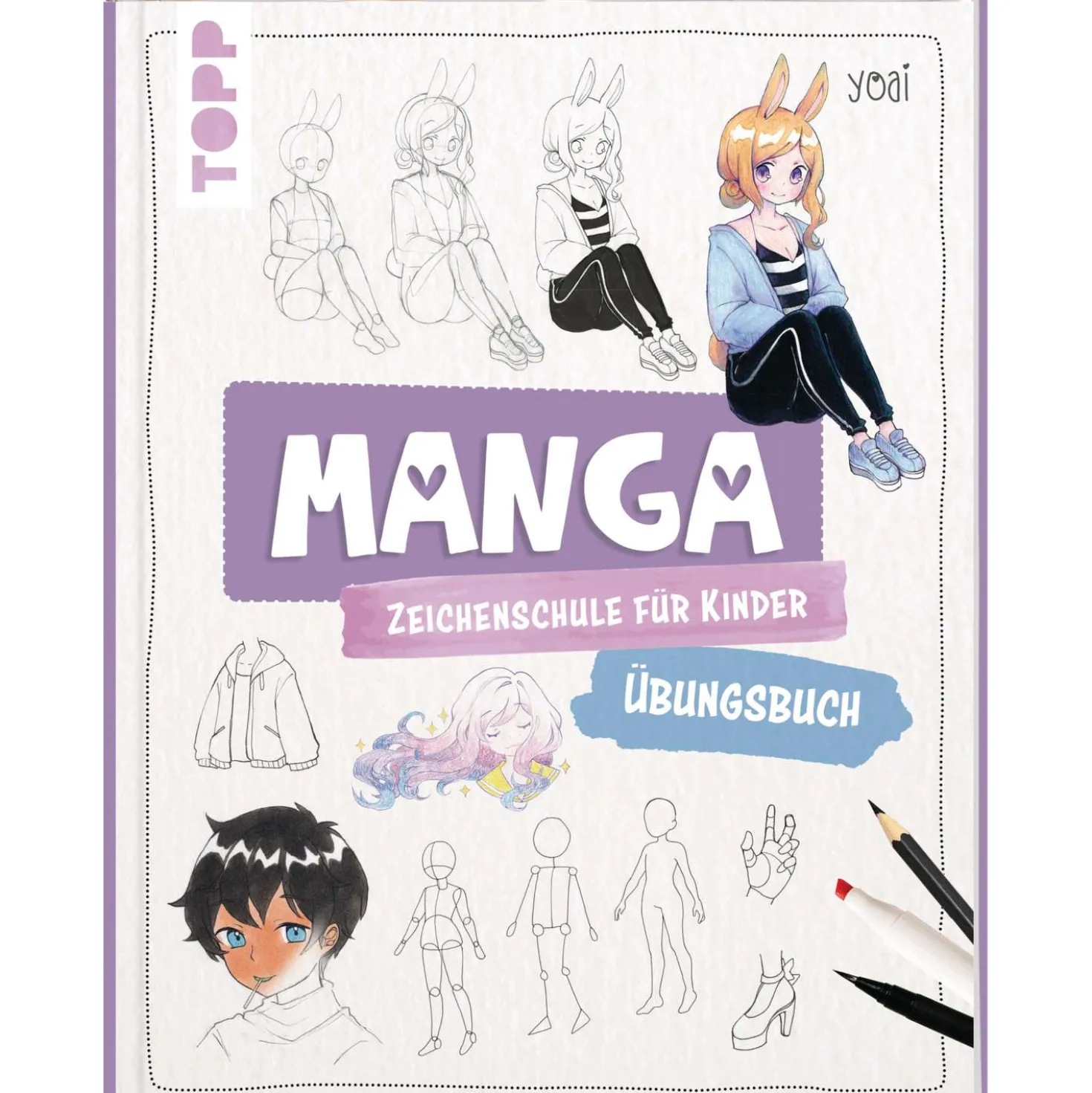 Manga Zeichenschule für Kinder - Übungsbuch