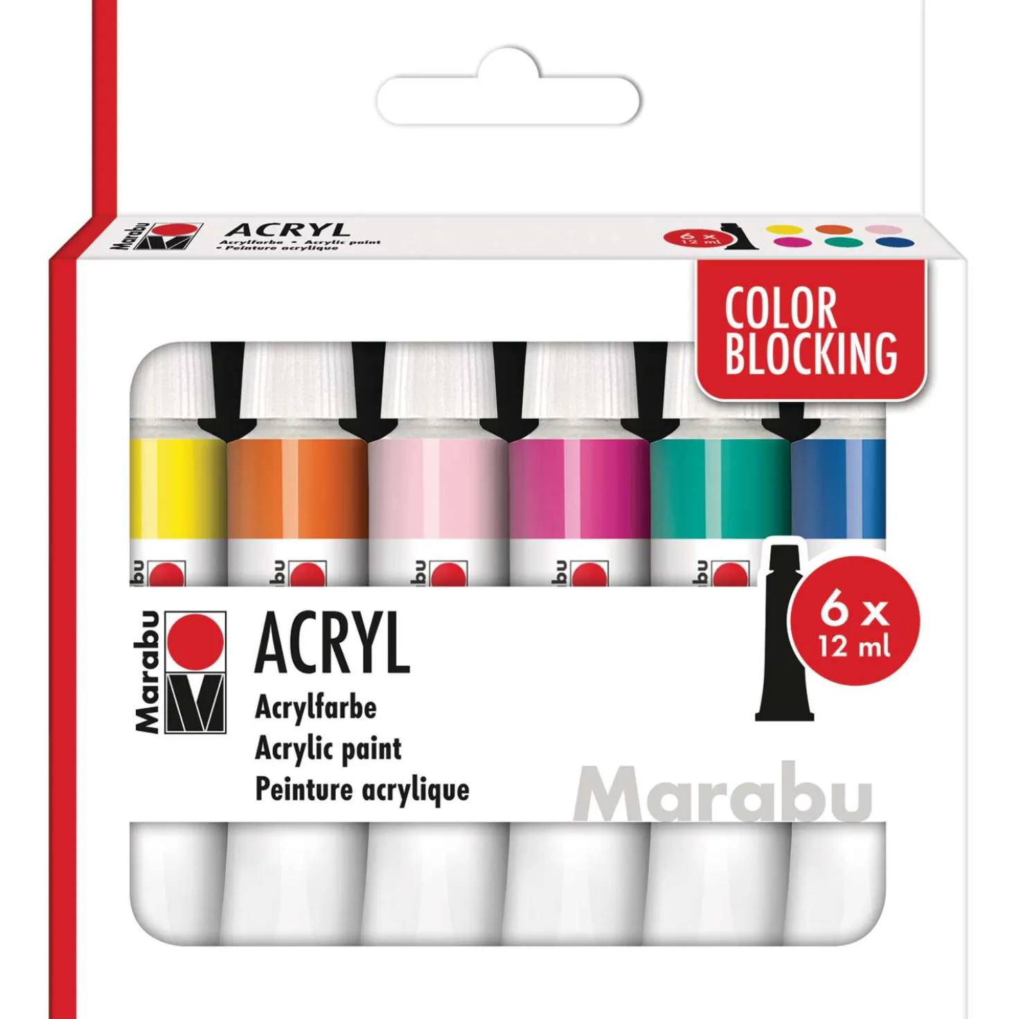 Marabu Acrylfarben COLOR BLOCKING, 6er-Set