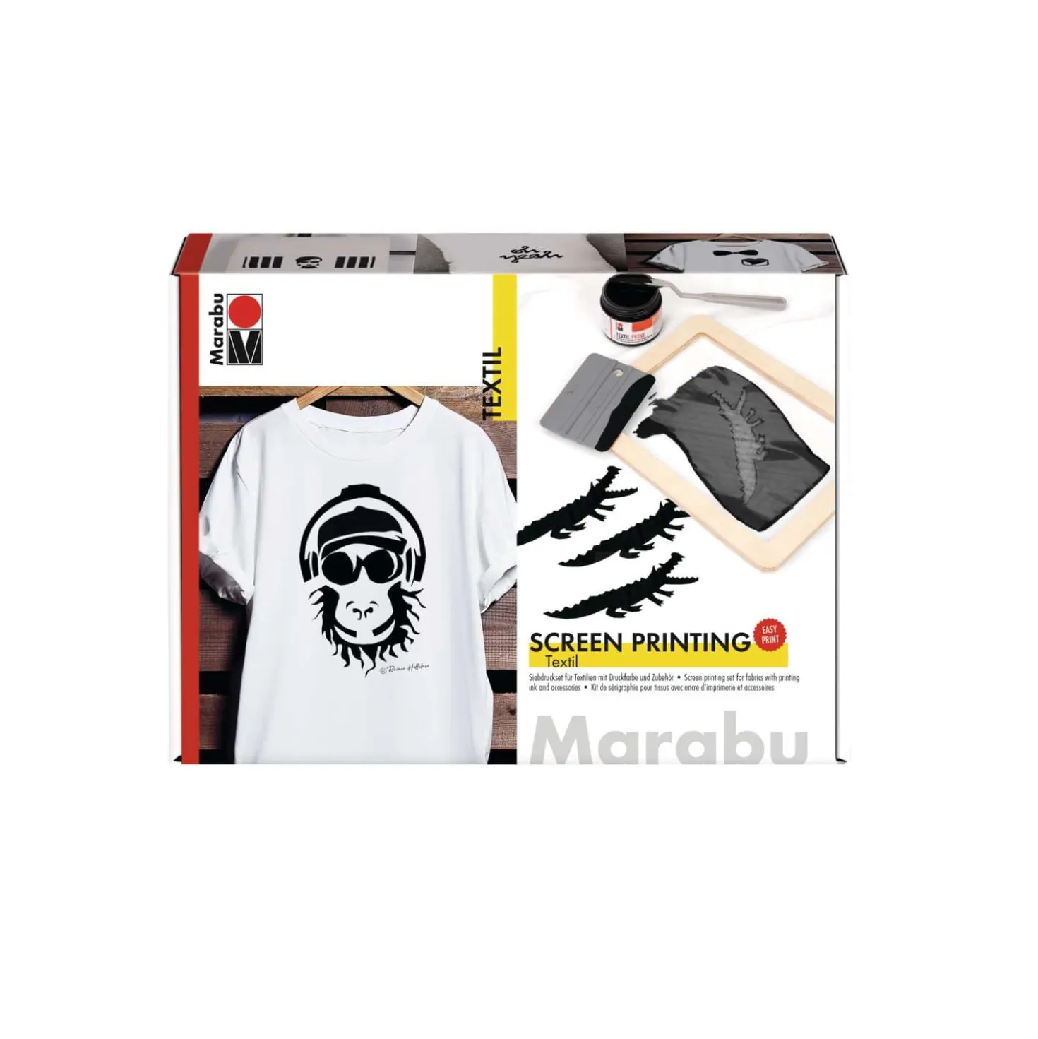 Marabu TEXTIL SCREEN Printing Set