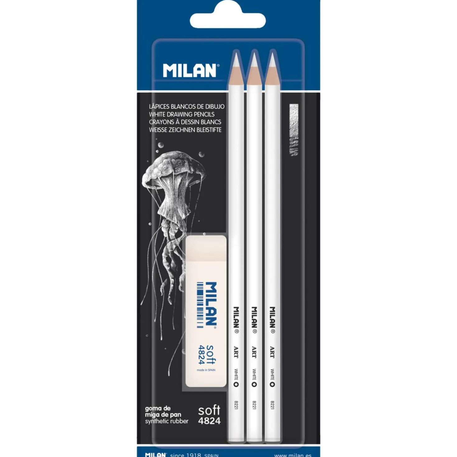MILAN® Weiße Zeichenstifte Set