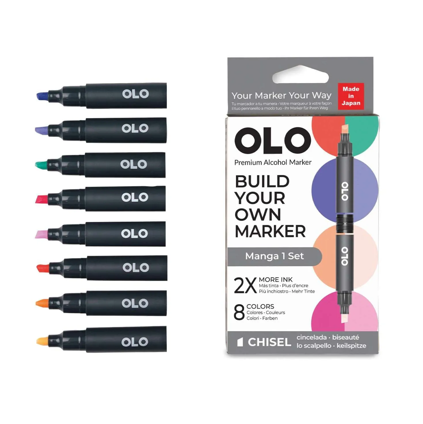 OLO™ Keilmarker, 8er-Sets