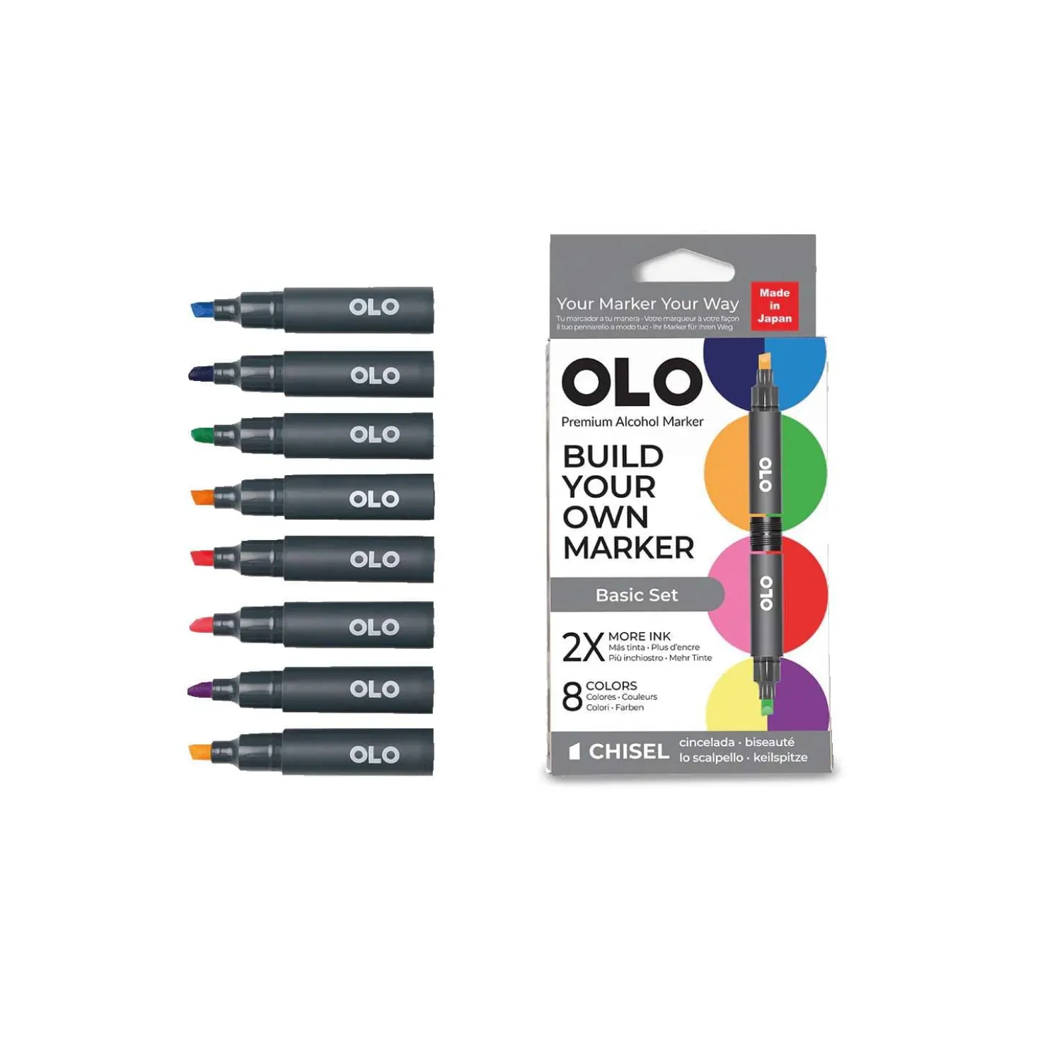OLO™ Keilmarker, 8er-Sets