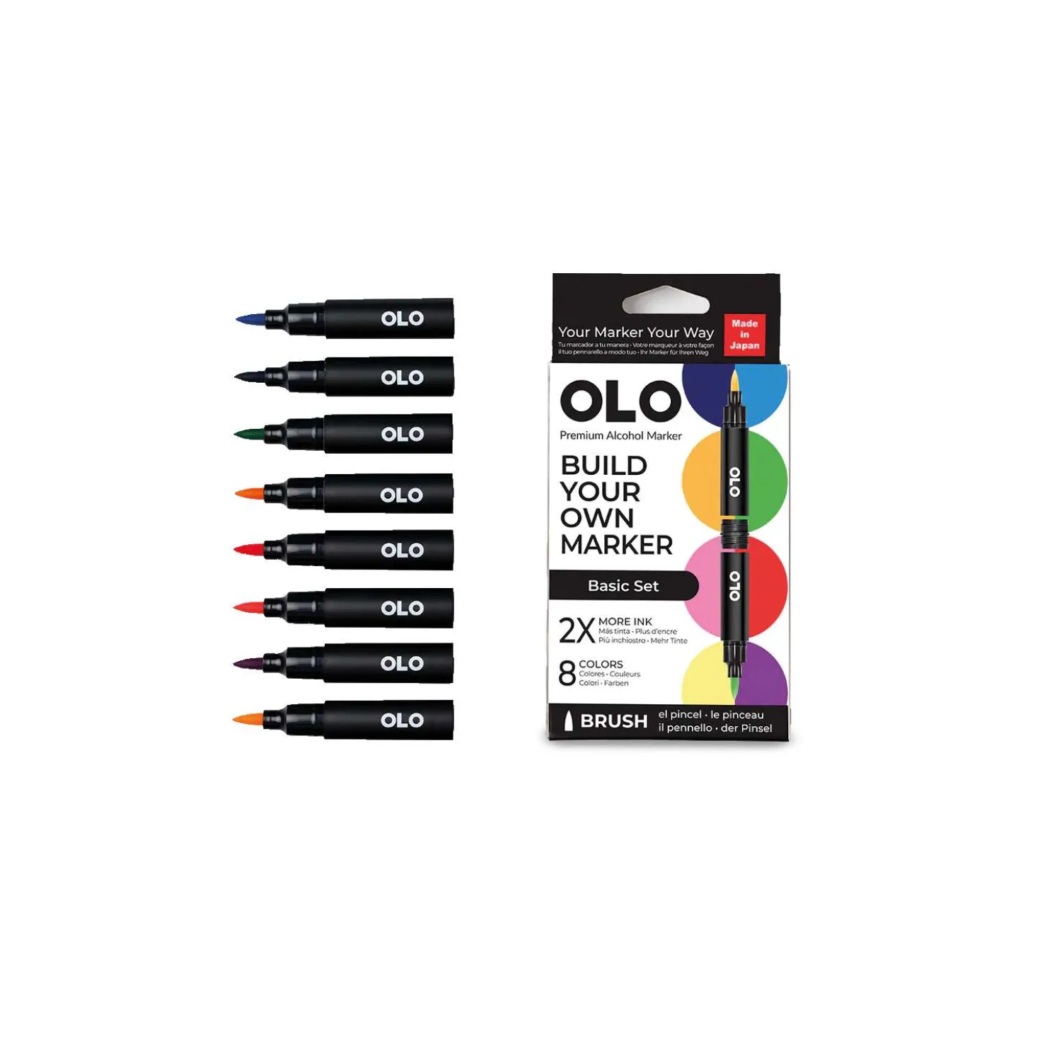 OLO™ Pinselmarker, 8er-Sets