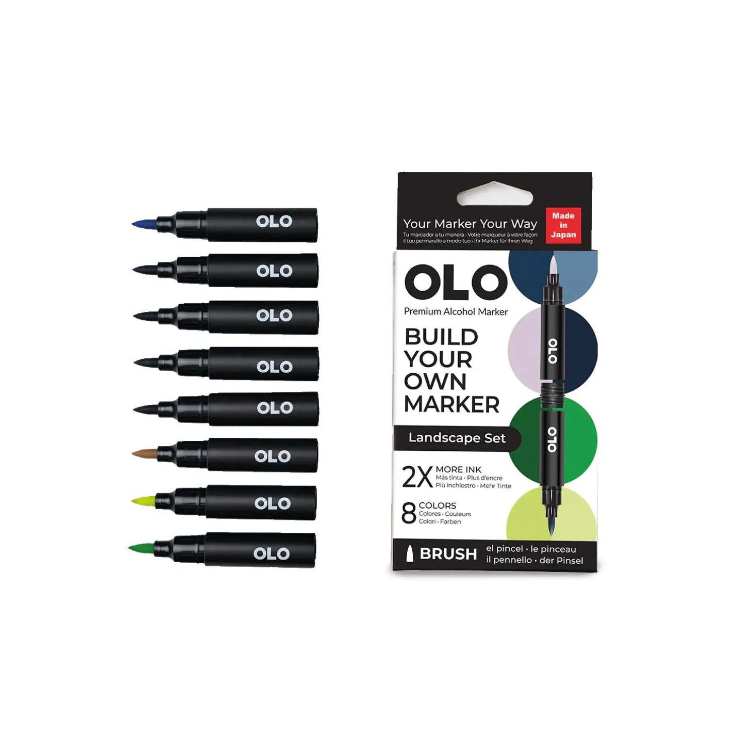 OLO™ Pinselmarker, 8er-Sets