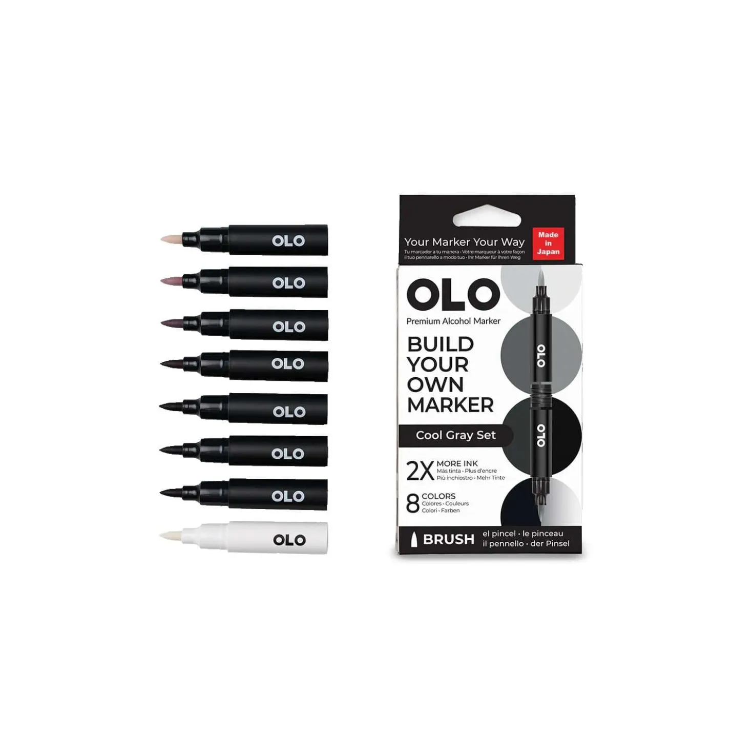 OLO™ Pinselmarker, 8er-Sets