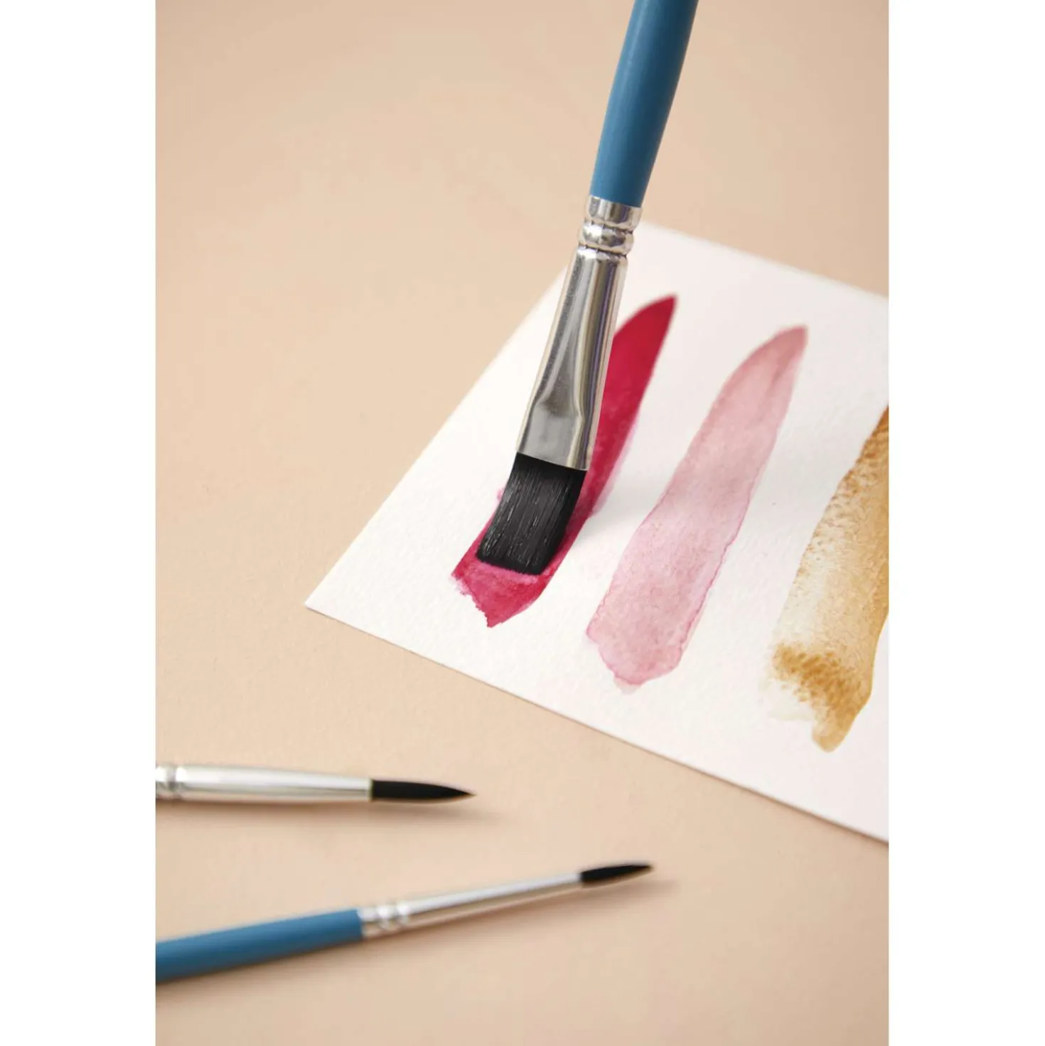 pébéo Aquarellpinsel 12er-Set, Feehaar-Synthetikfasern