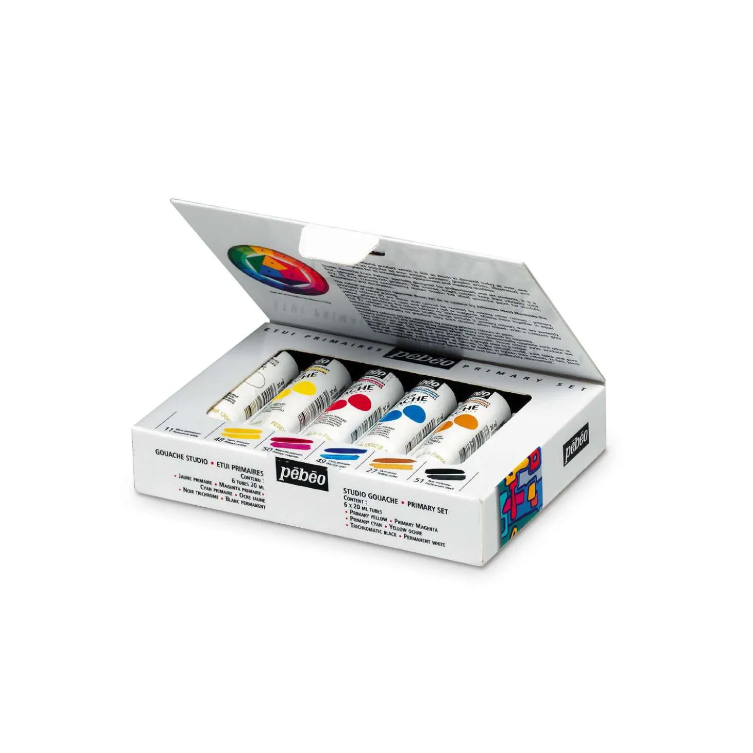 Pébéo Gouache Studio Starter-Set, 6 x 20 ml