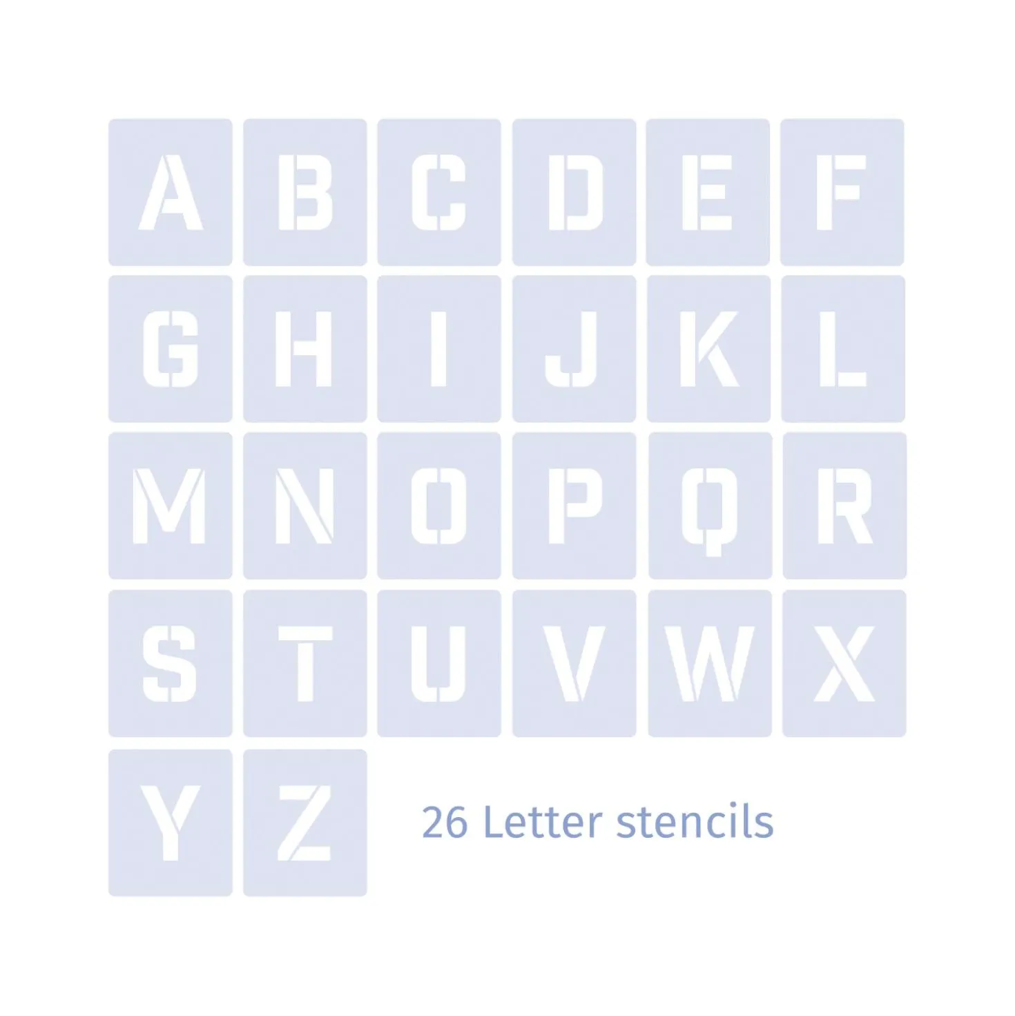 Qbix Alphabet Schablonen-Sets