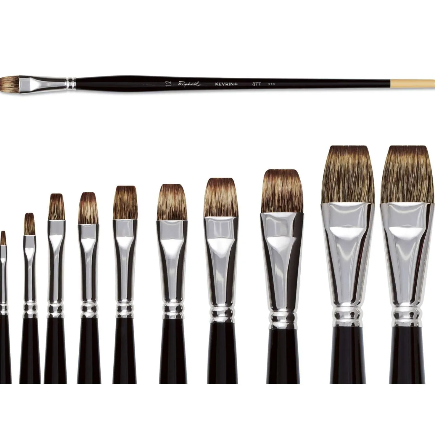 Raphaël® Kevrin Serie 877 Pinsel flacher kurzer Pinselkopf