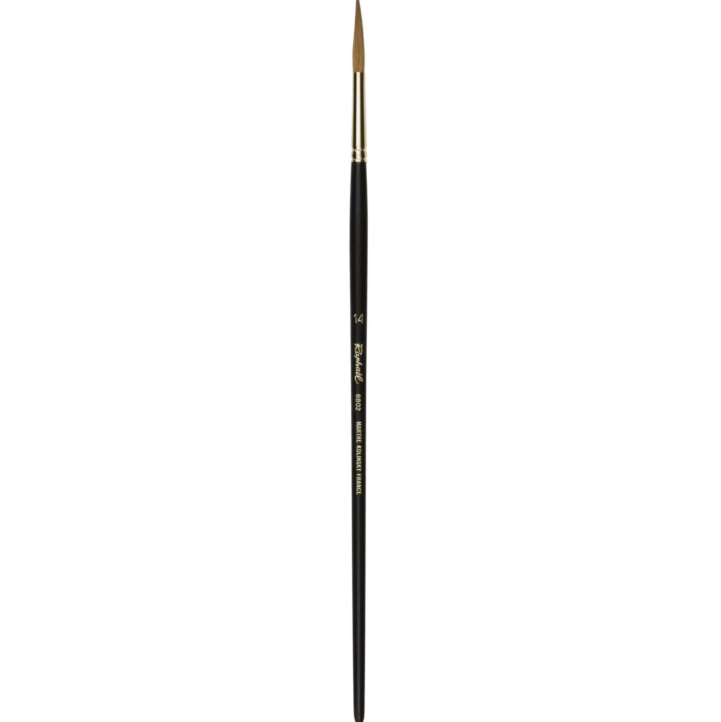 Raphaël® Serie 8802 Kolinsky Gold Rundpinsel lange Spitze