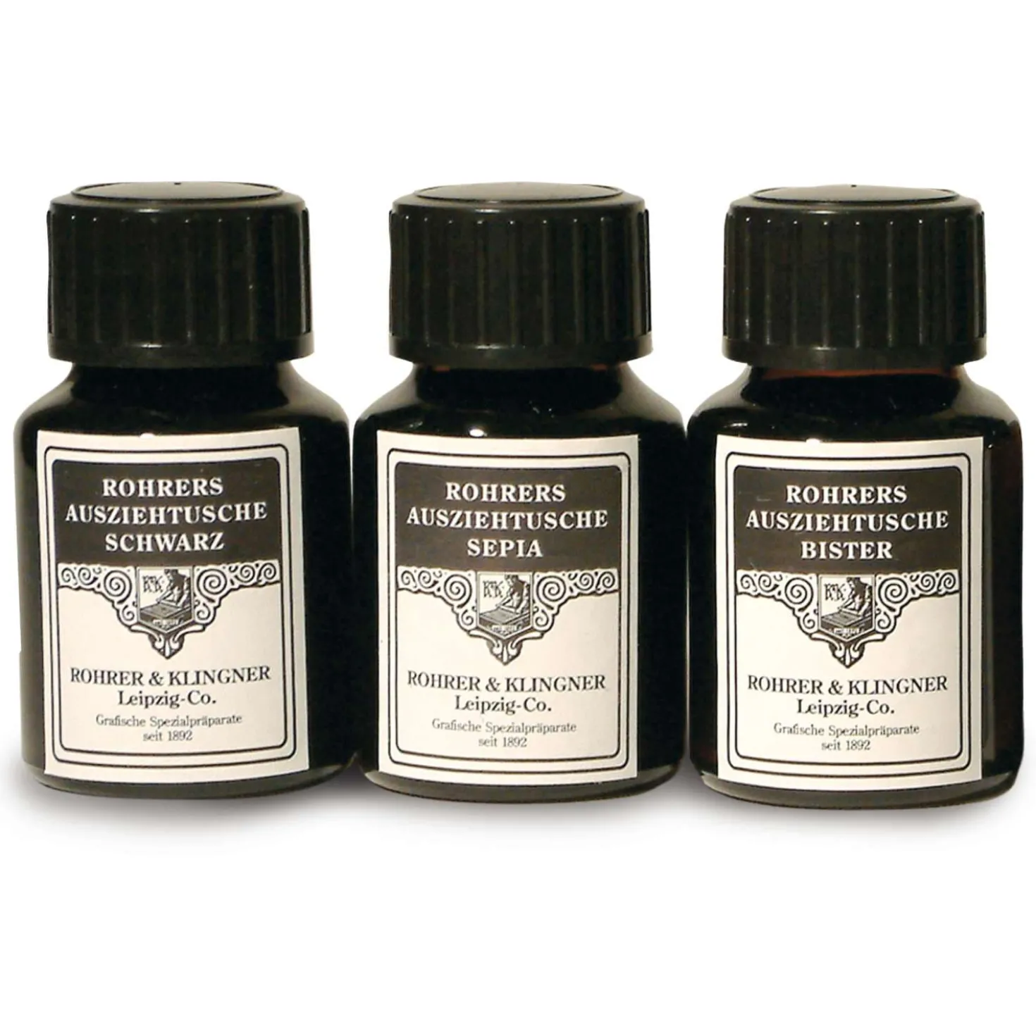 ROHRER & KLINGNER Ausziehtusche Schwarz