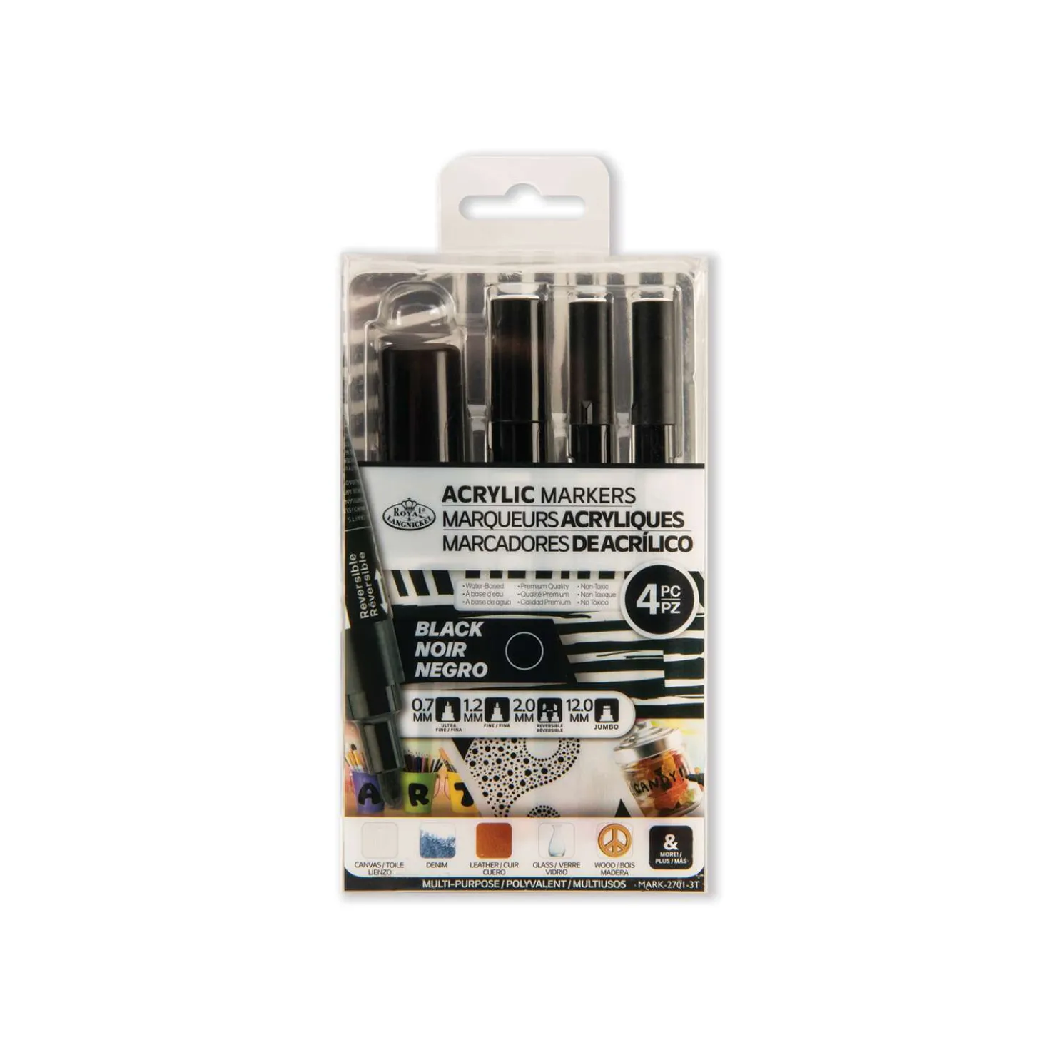 Royal & Langnickel® ACRYLIC MARKER – 4er Sets